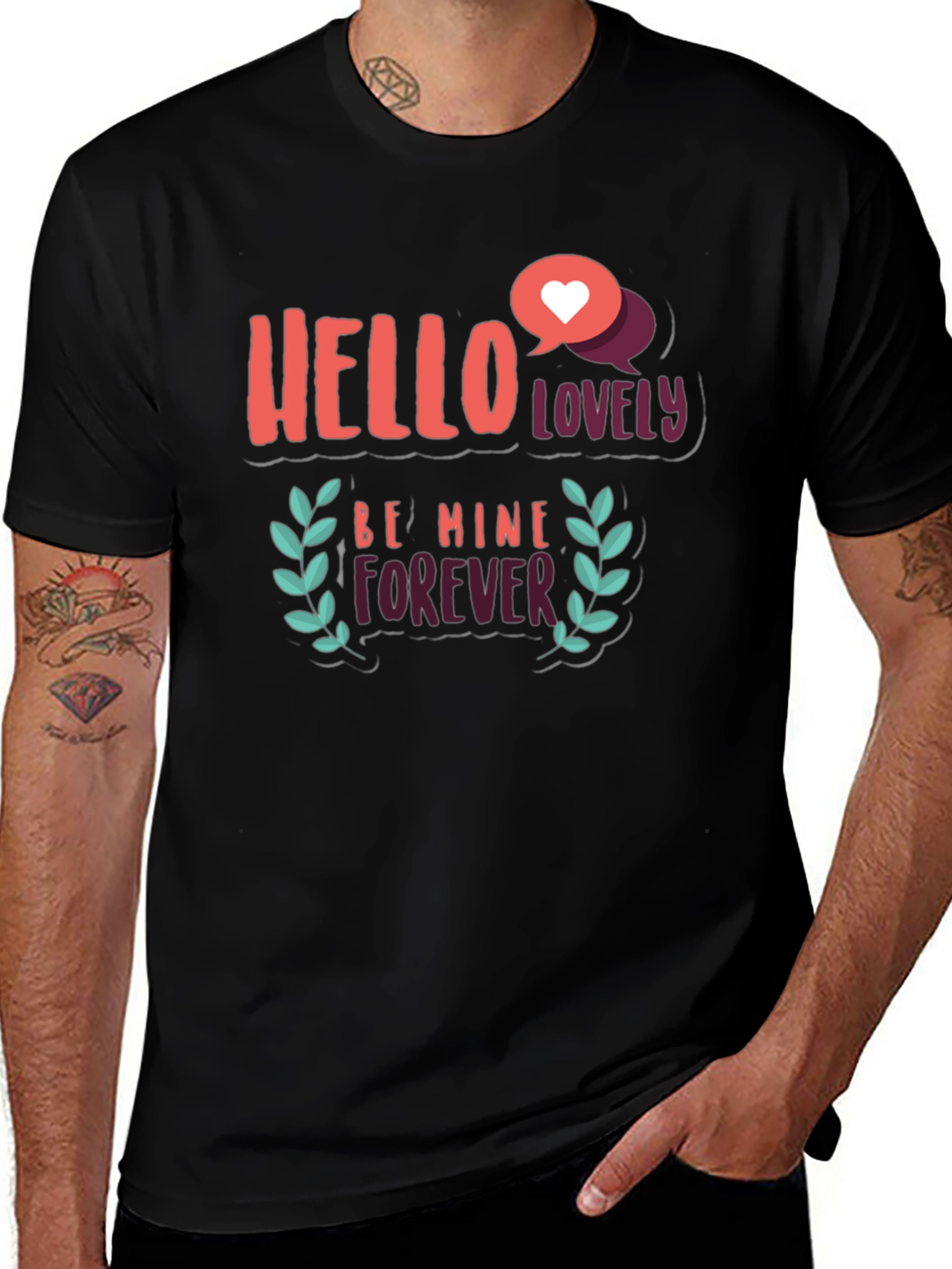 Variant 18 of Hello Lovely Graphic Tee - Be Mine Forever T-Shirt