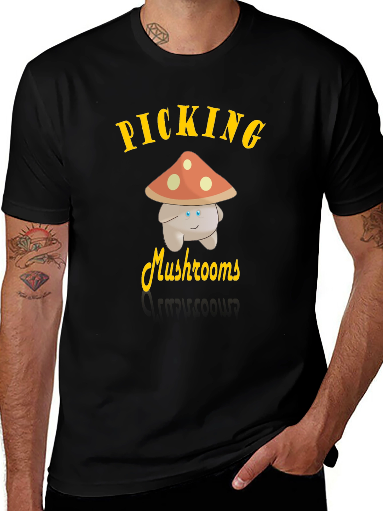 Variant 14 of Picking Mushrooms Funny T-Shirt