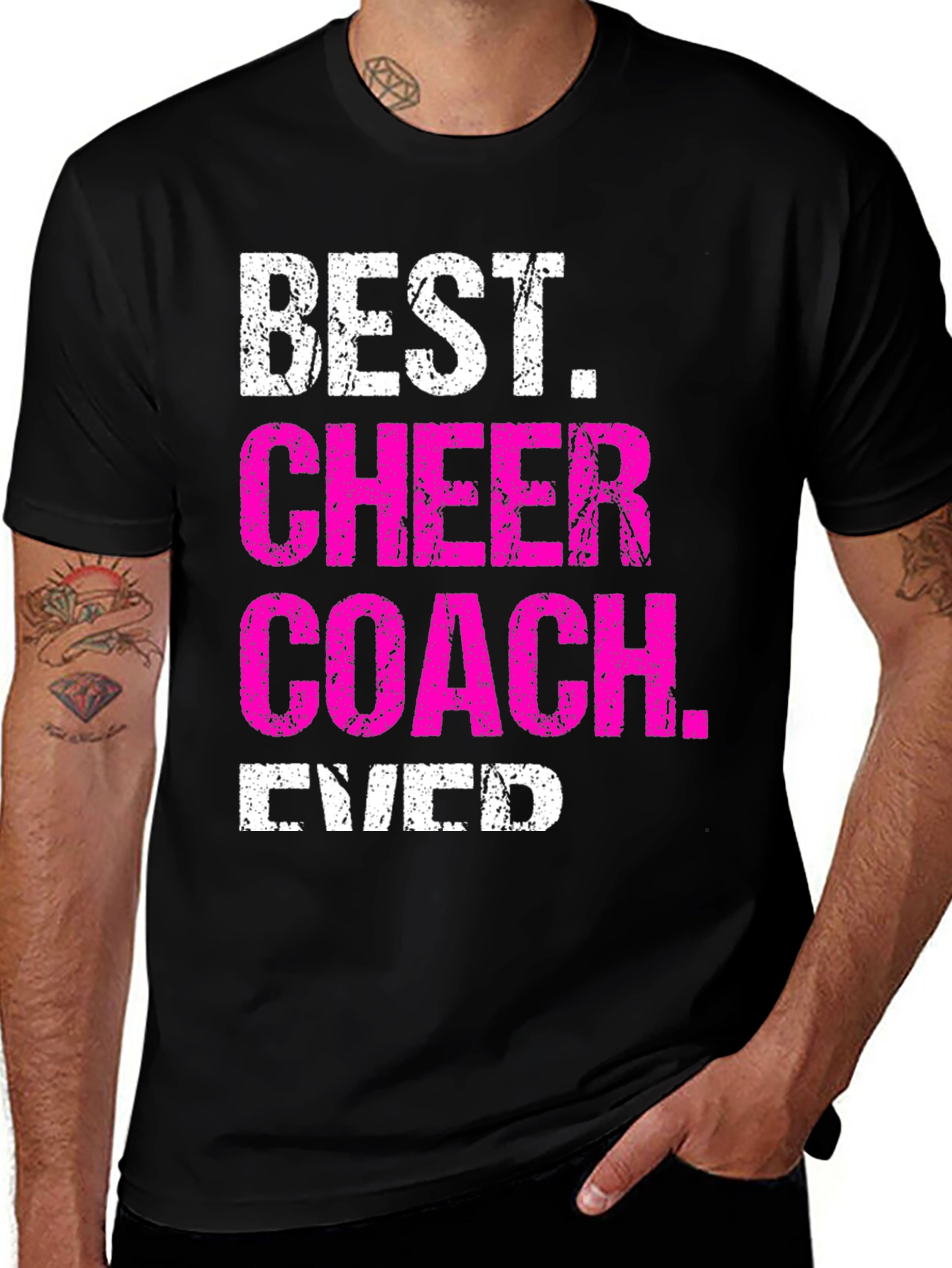 Variant 23 of Best Cheer Coach Ever Graphic T-Shirt