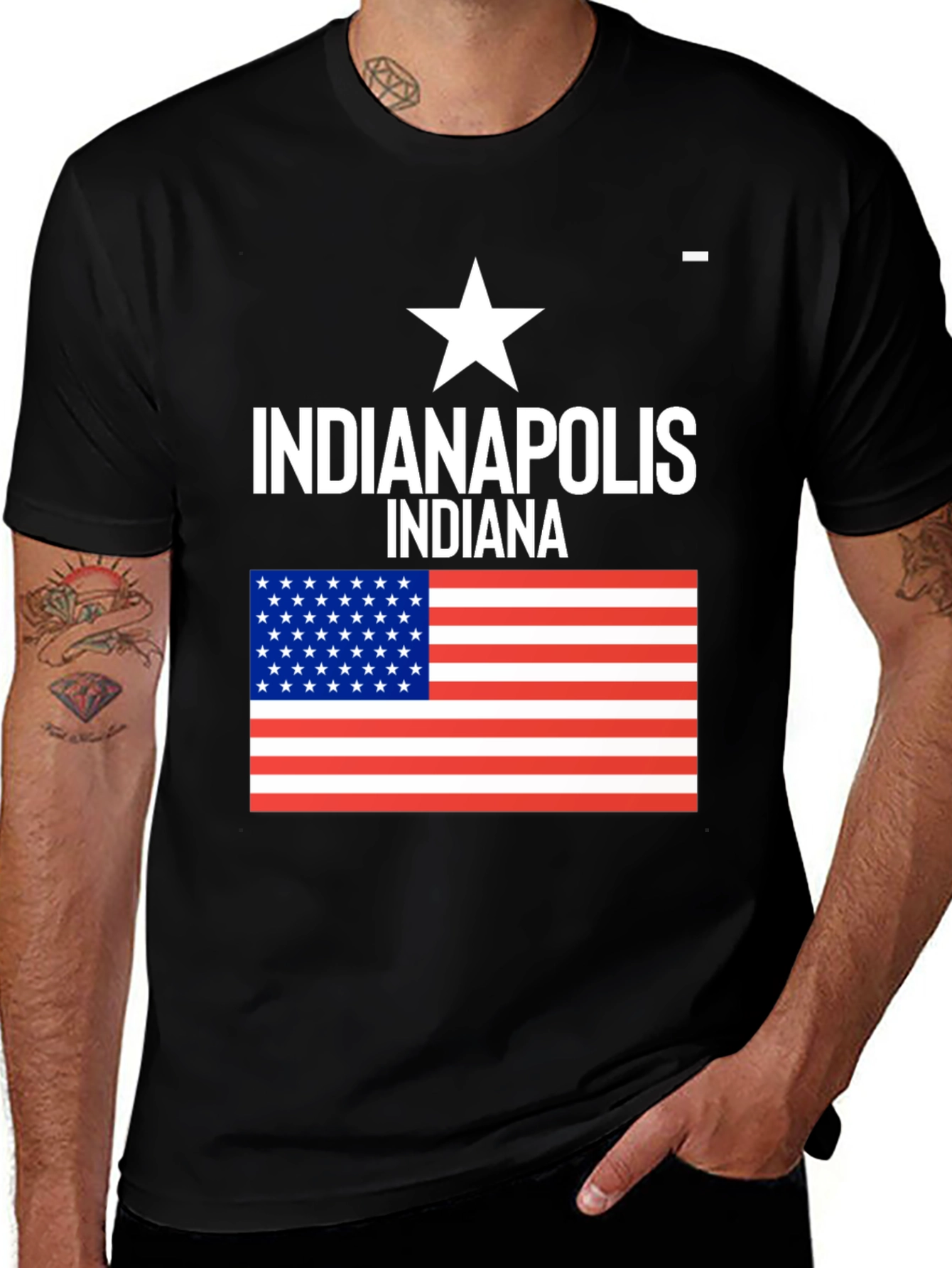 Indianapolis Indiana USA Flag T-Shirt