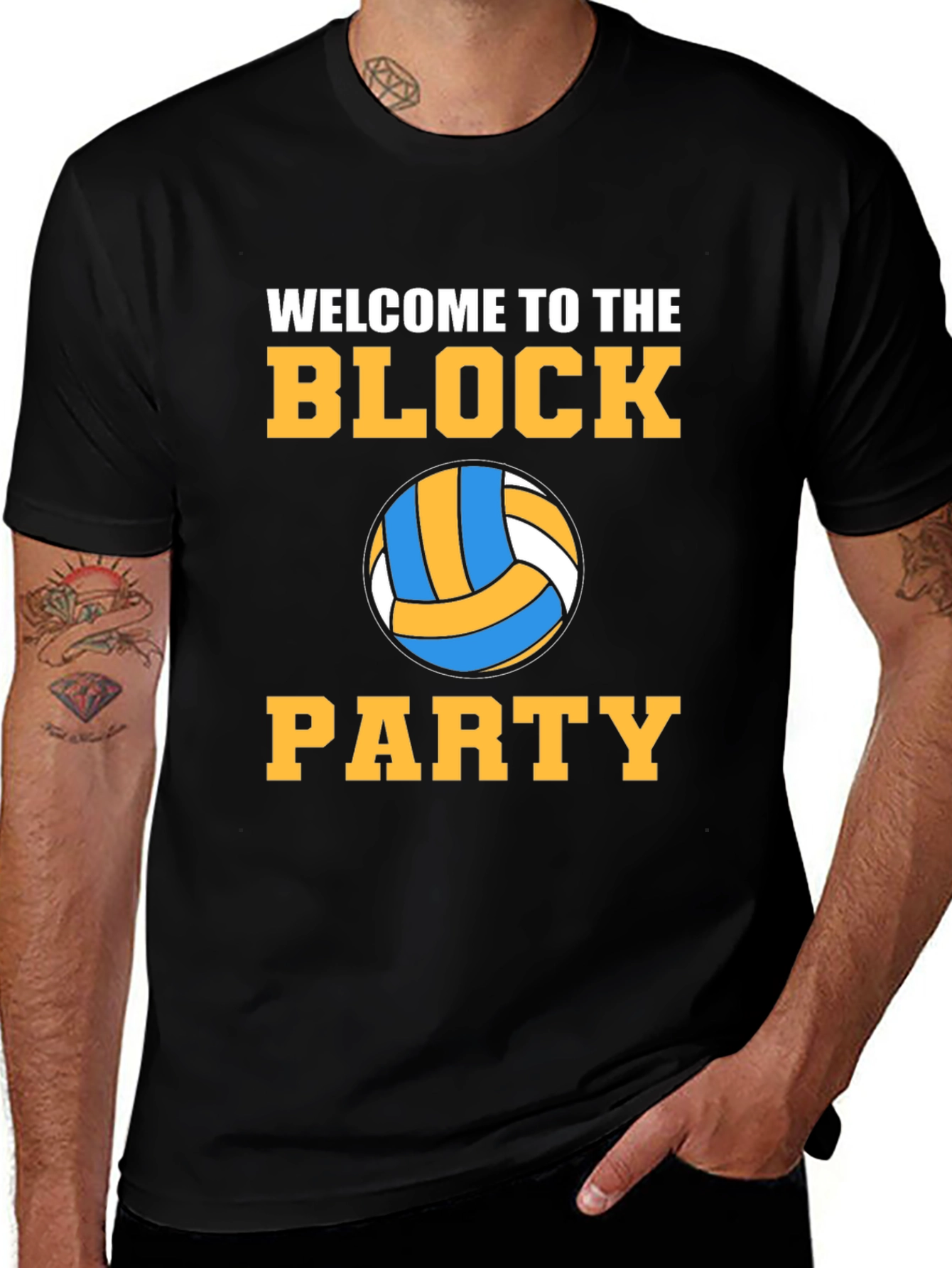 Variant 4 of Volleyball Block Party Graphic Tee