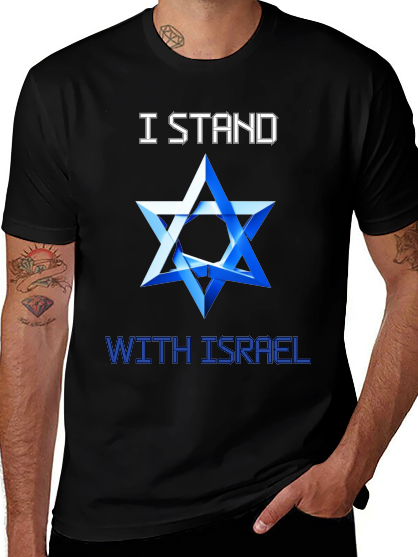 Variant 5 of I Stand With Israel T-Shirt