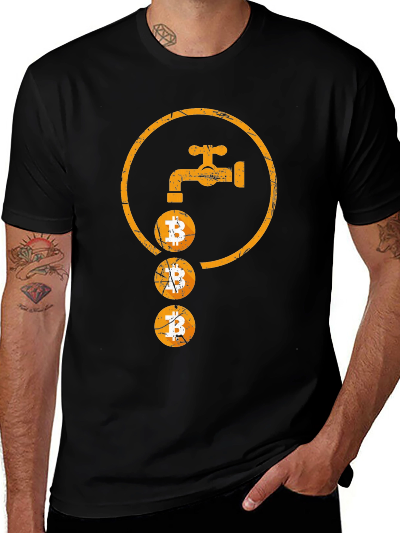 Variant 7 of Bitcoin Faucet Graphic Tee