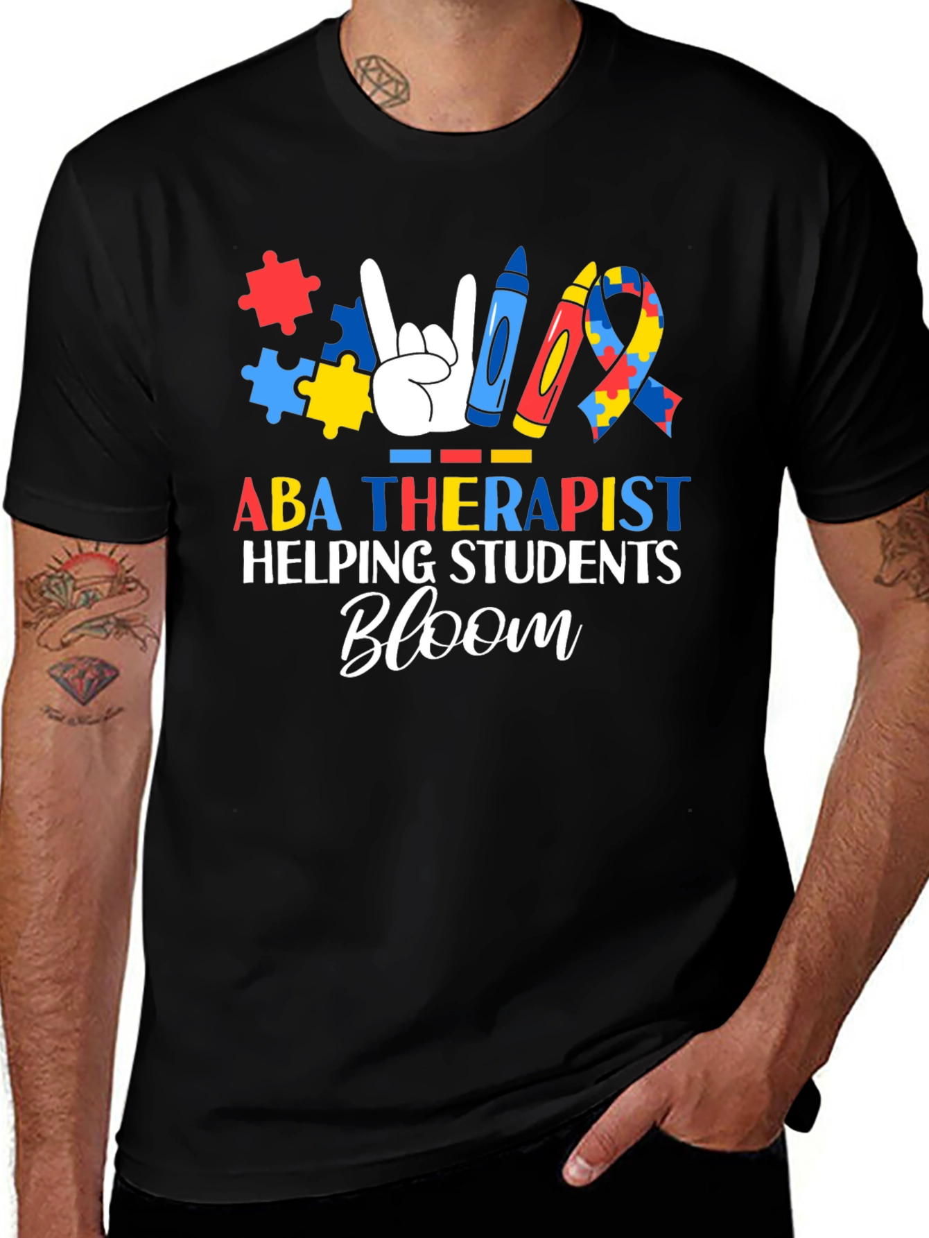 ABA Therapist Helping Students Bloom T-Shirt