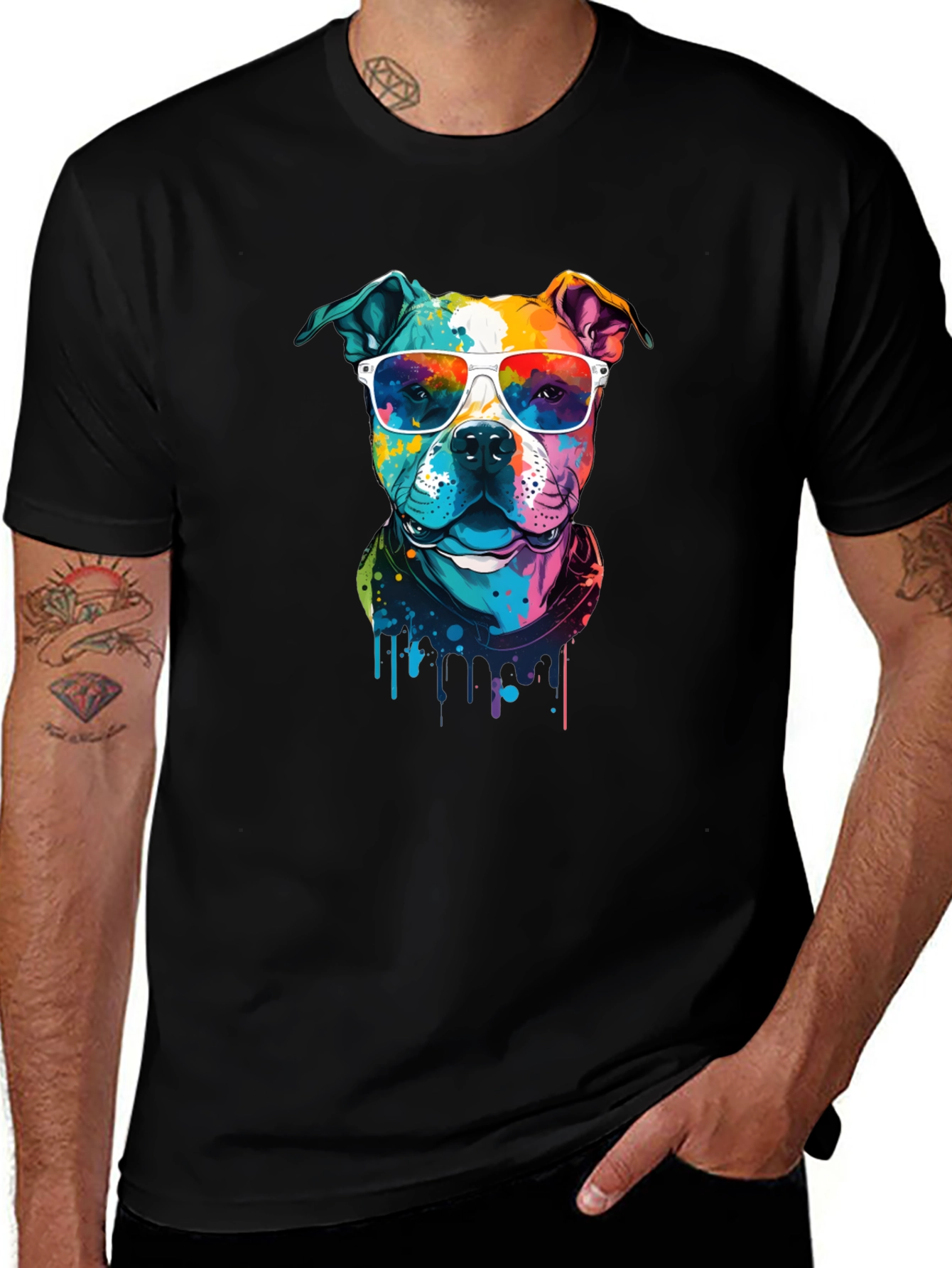 Variant 17 of Cool Dog Graphic T-Shirt