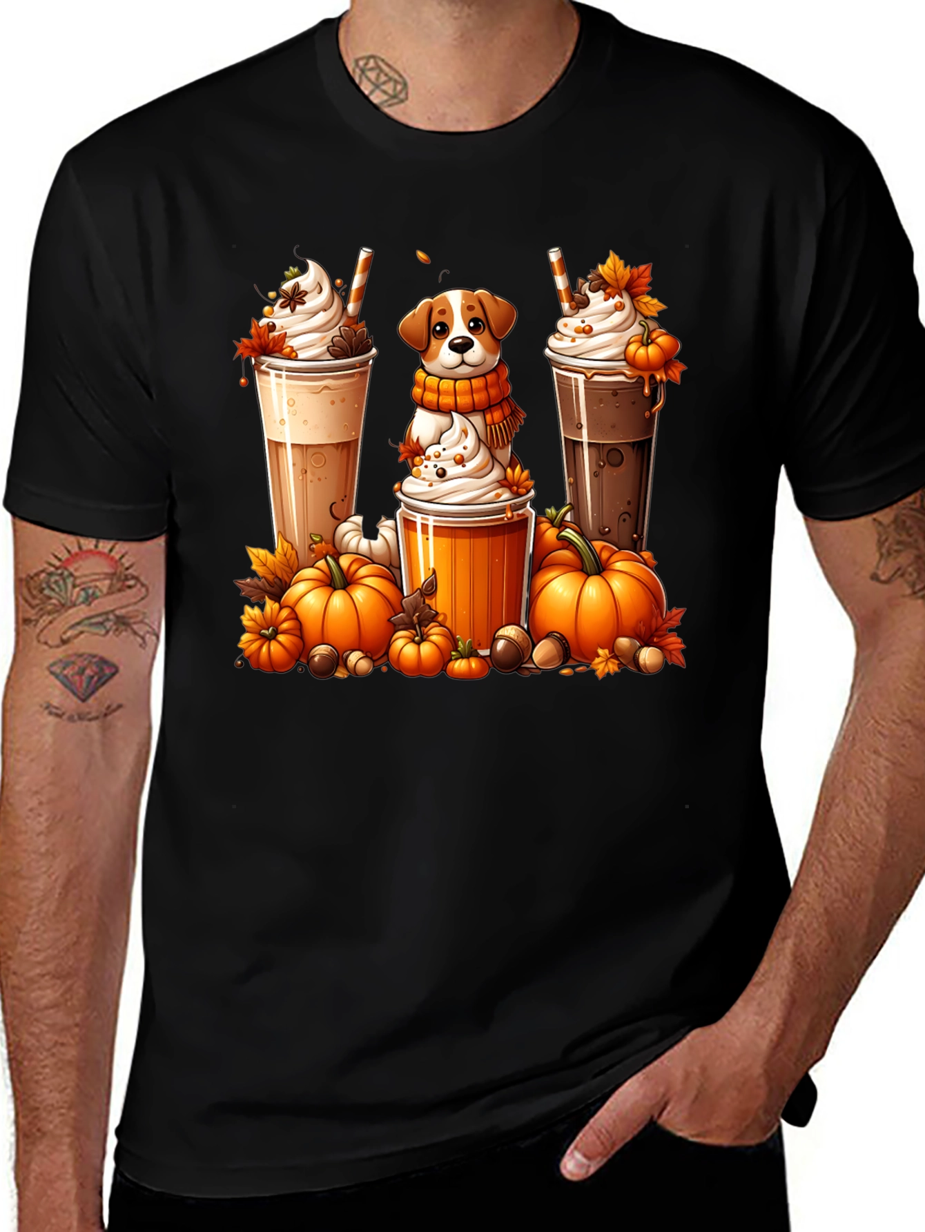 Variant 27 of Pumpkin Spice Latte Dog T-Shirt