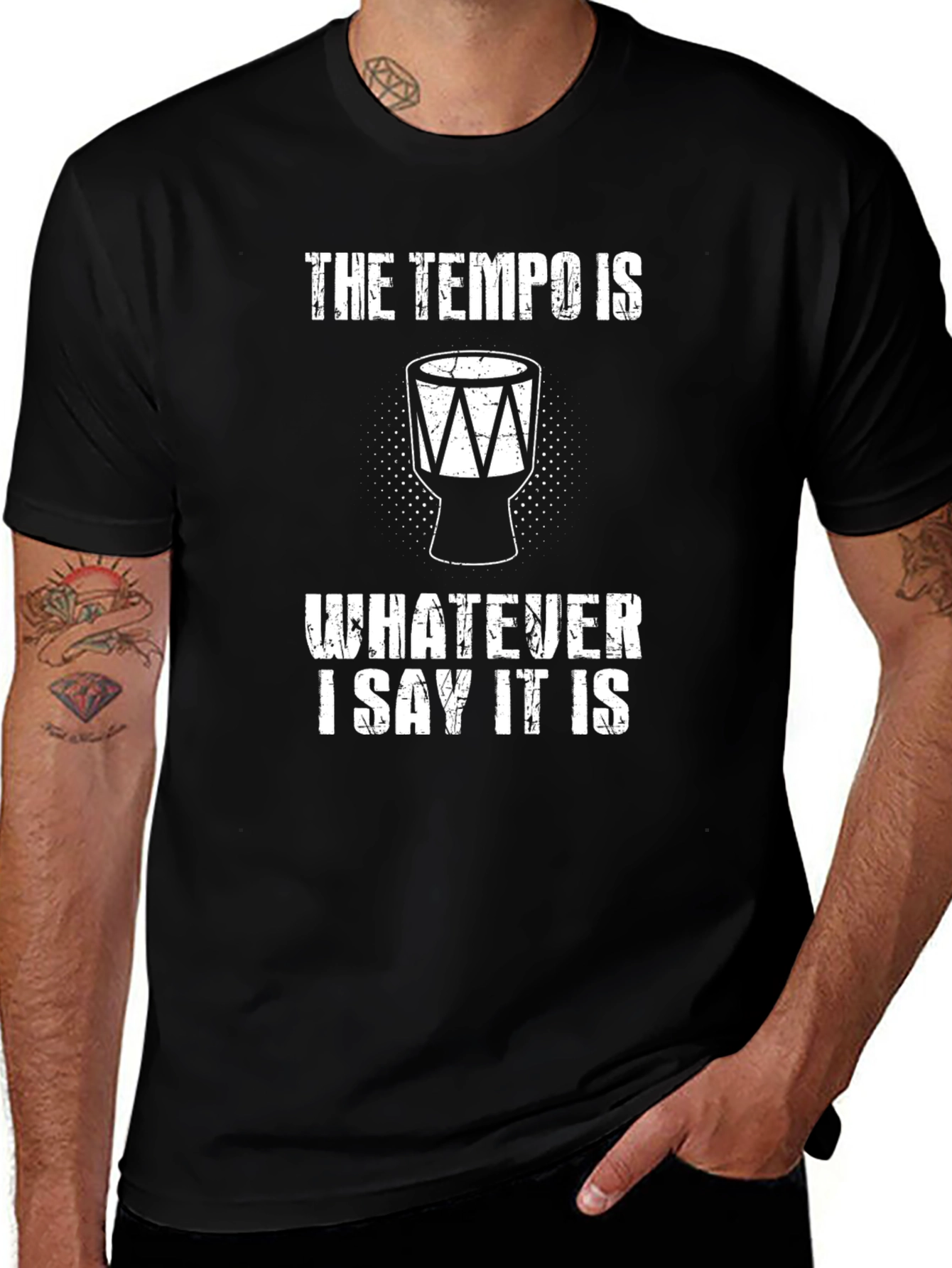 Variant 24 of Tempo Drummer T-Shirt - Music Lover Gift