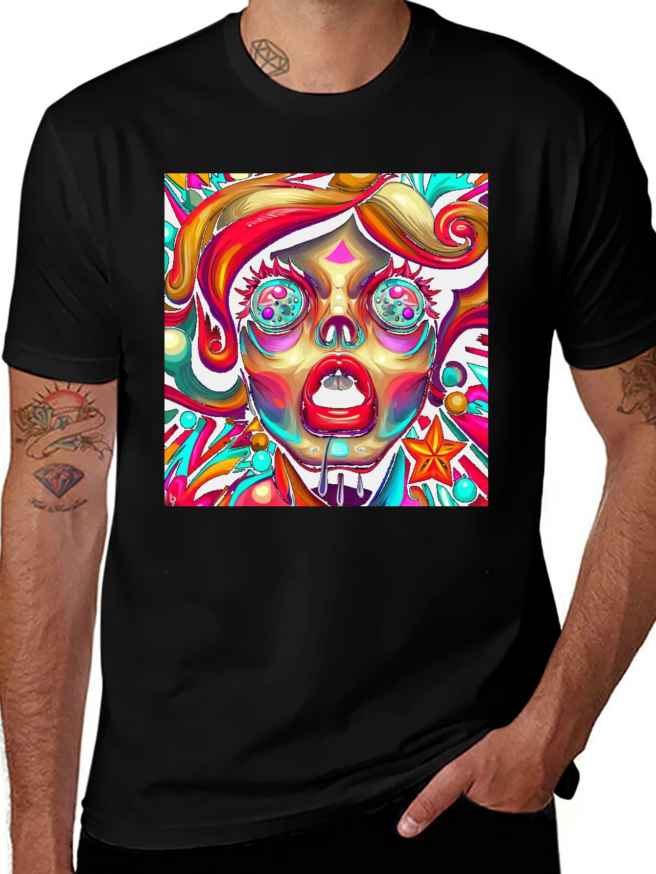 Variant 19 of Psychedelic Pop Art Tee