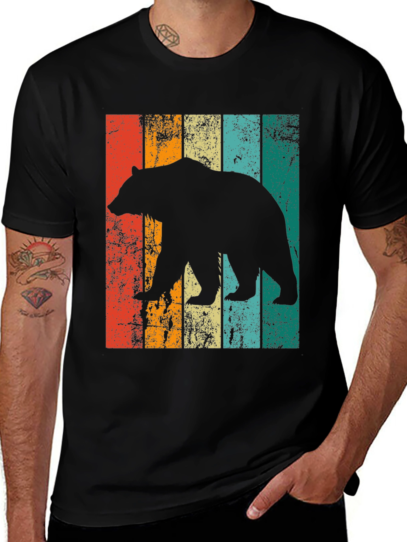 Variant 11 of Retro Bear Graphic Tee