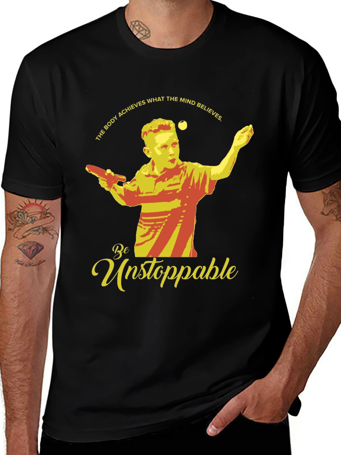 Unstoppable Table Tennis Player Graphic Tee