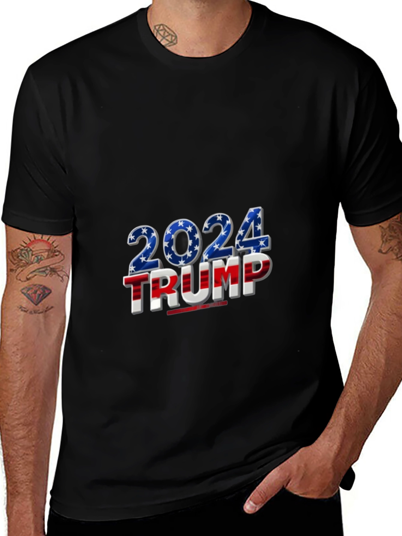 Trump 2024 Graphic Tee - Patriotic T-Shirt