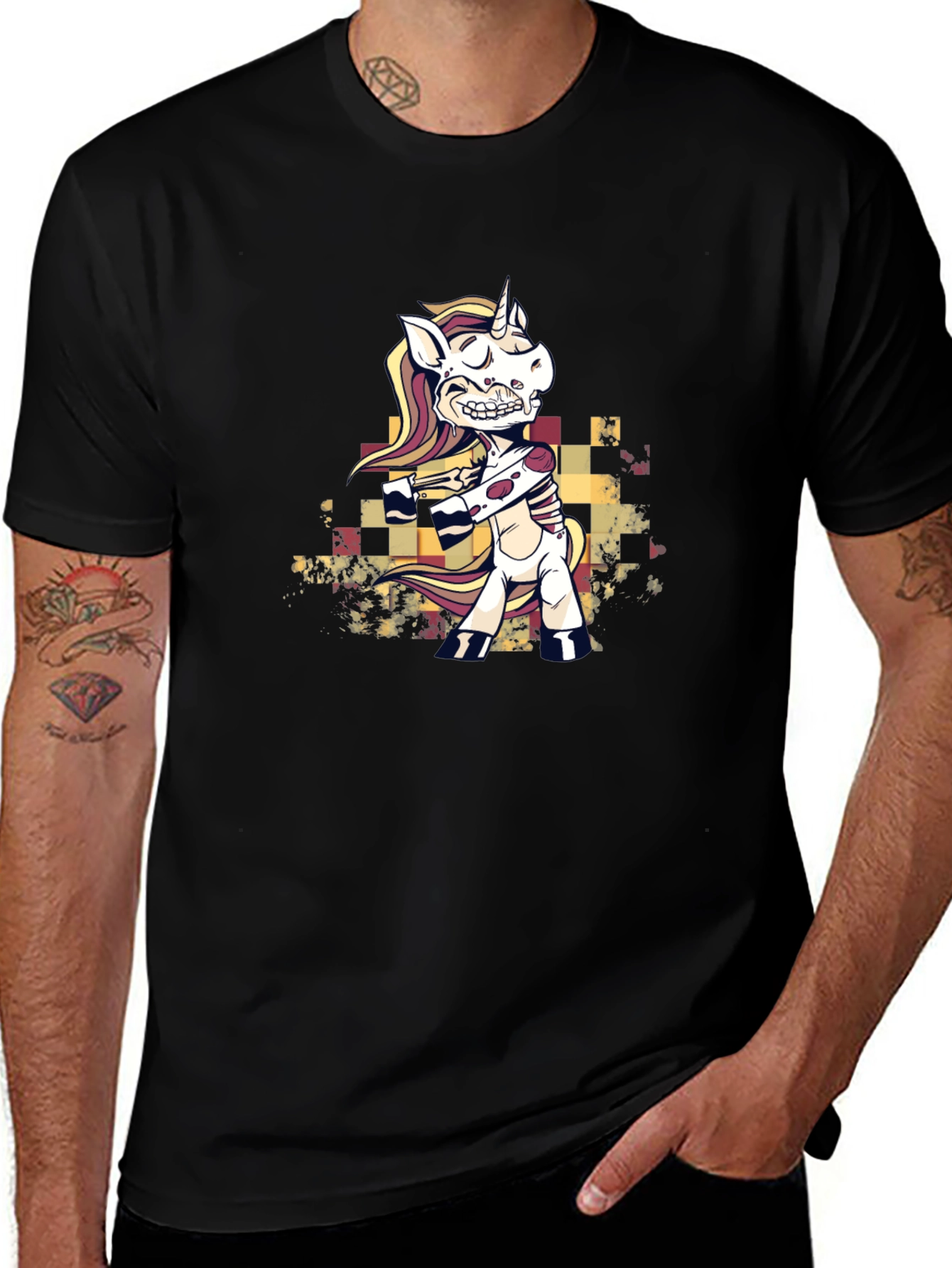 Variant 6 of Zombie Unicorn Graphic T-Shirt - Unisex