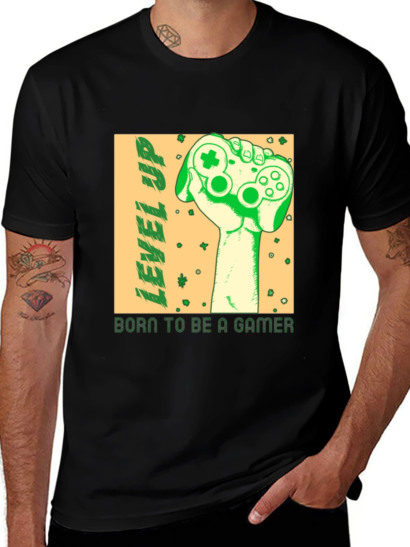 Level Up Gamer T-Shirt - Born to Be a Gamer!
