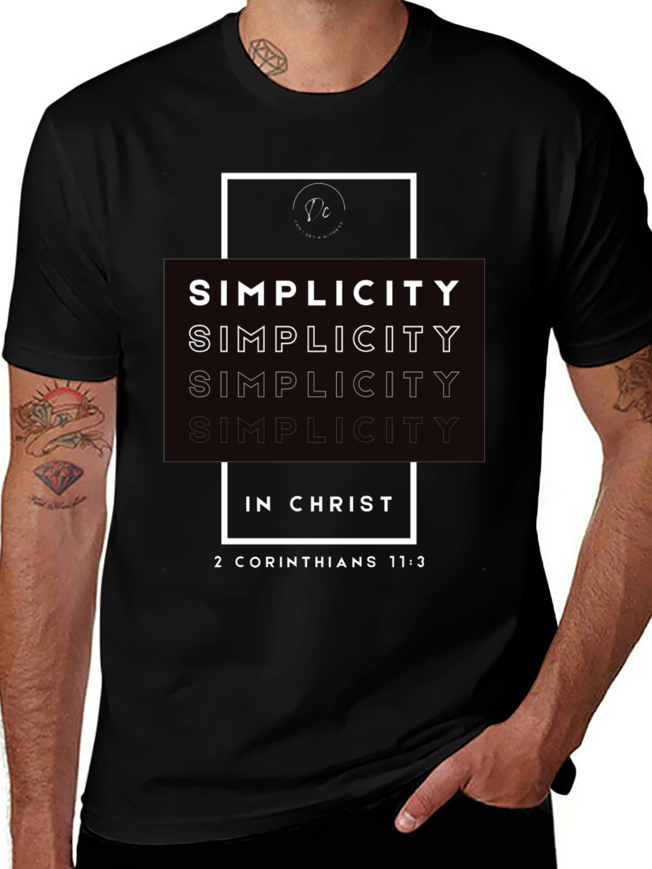 Simplicity in Christ Christian T-Shirt