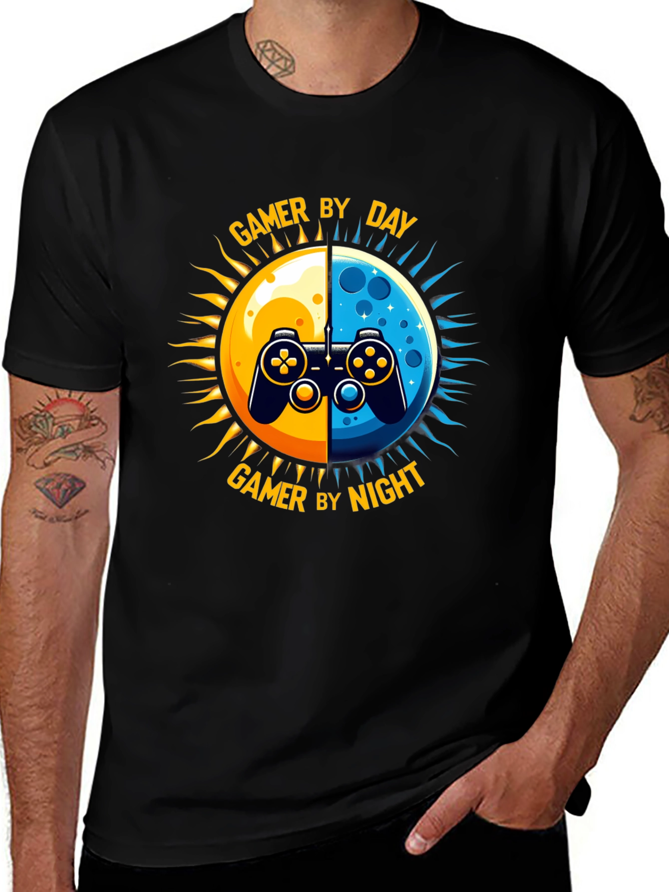 Variant 19 of Gamer Day & Night T-Shirt