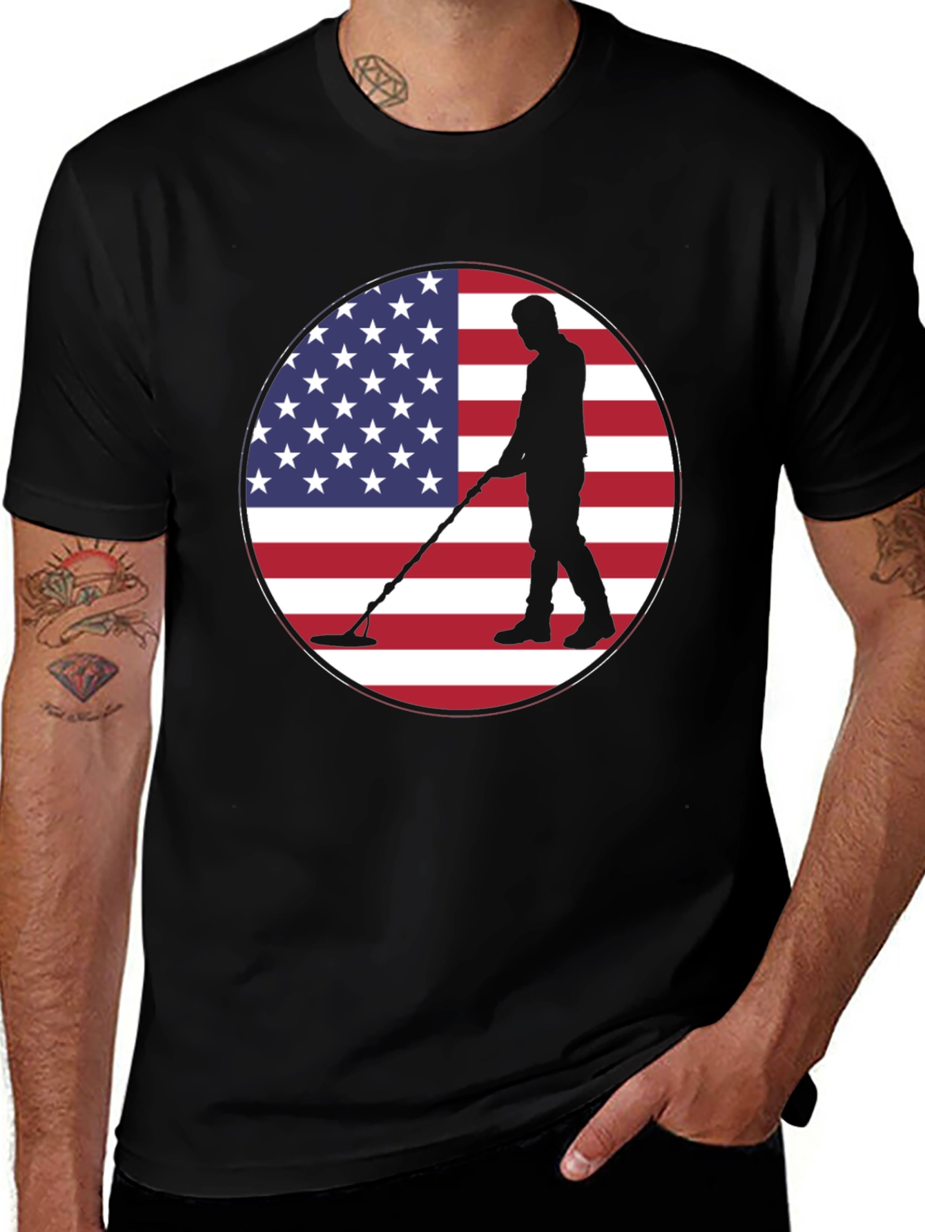 Variant 27 of American Metal Detectorist T-Shirt