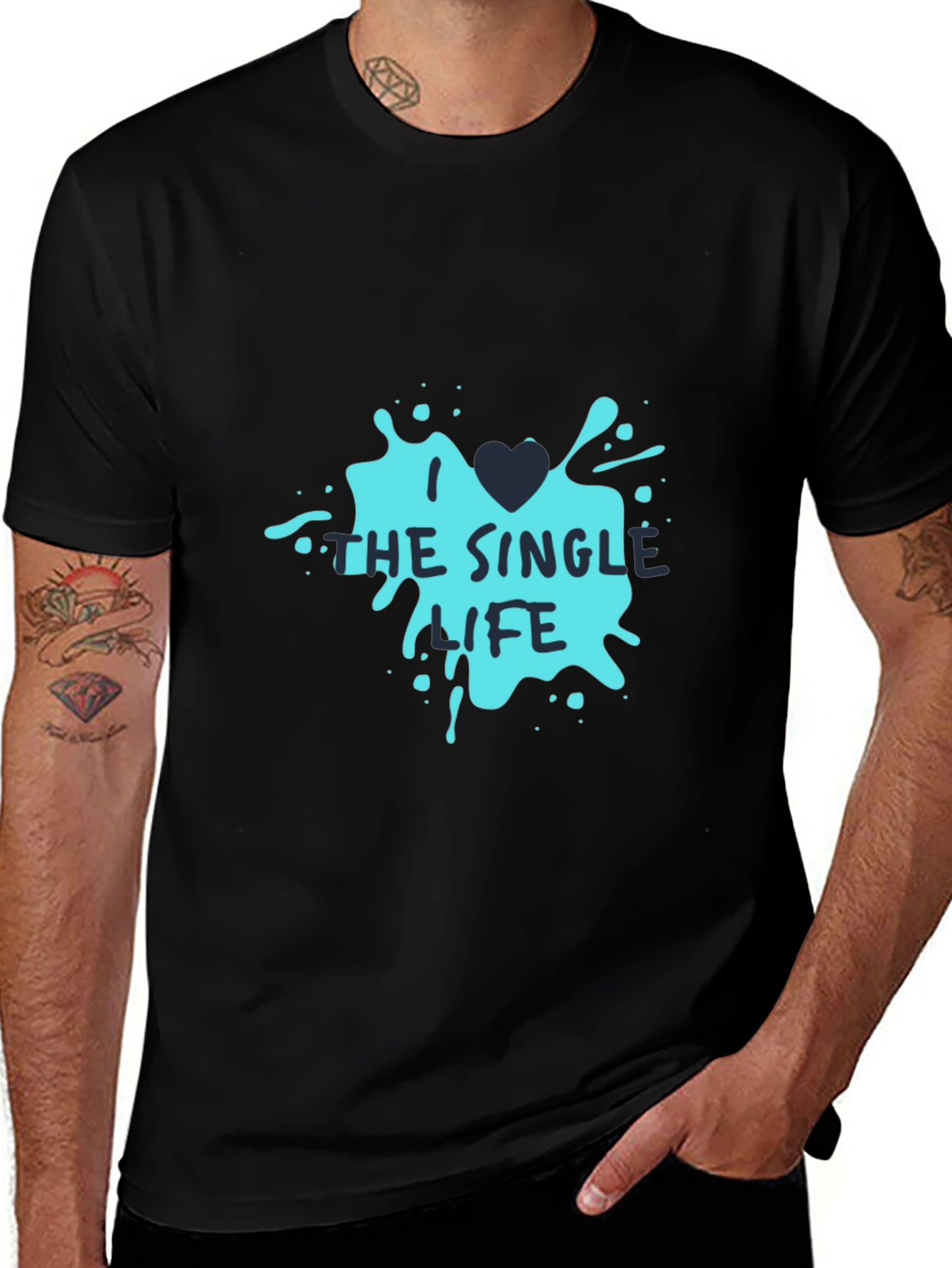 Variant 22 of Single Life Graphic Tee - Black Casual T-Shirt