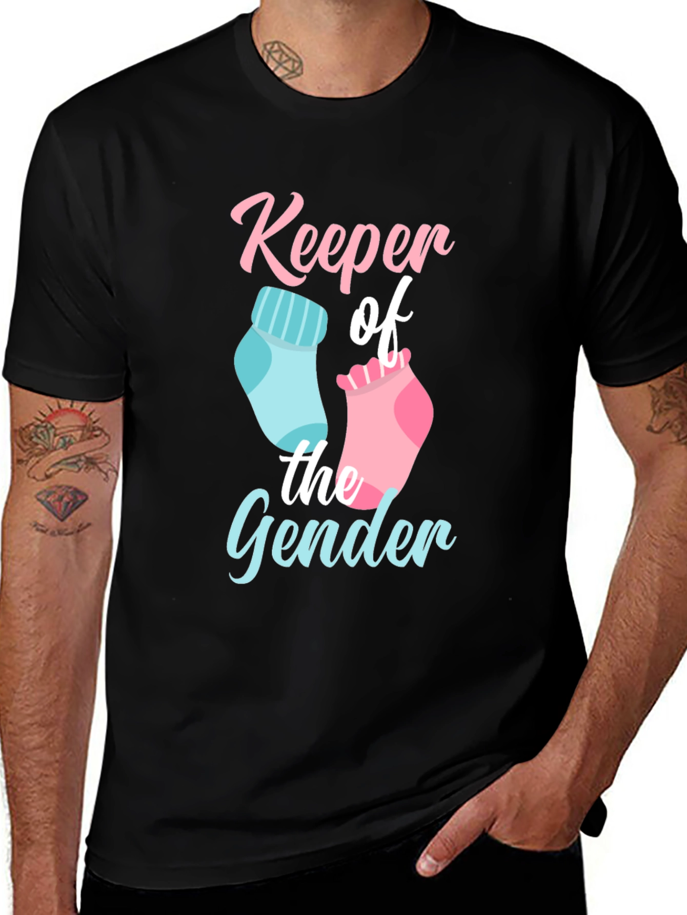 Variant 8 of Keeper of the Gender Baby Shower T-Shirt
