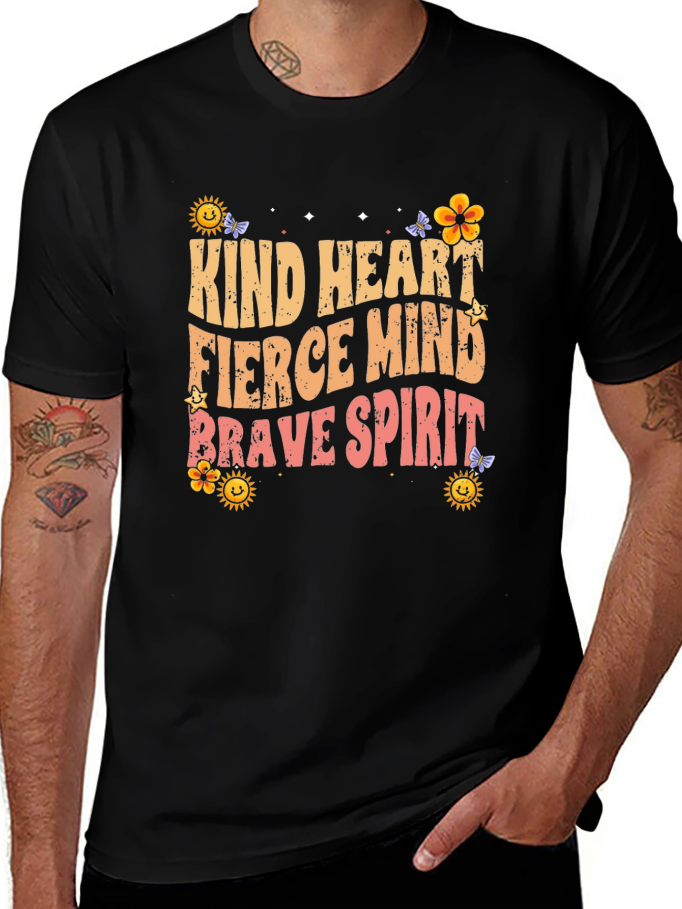 Kind Heart Fierce Mind Brave Spirit T-Shirt