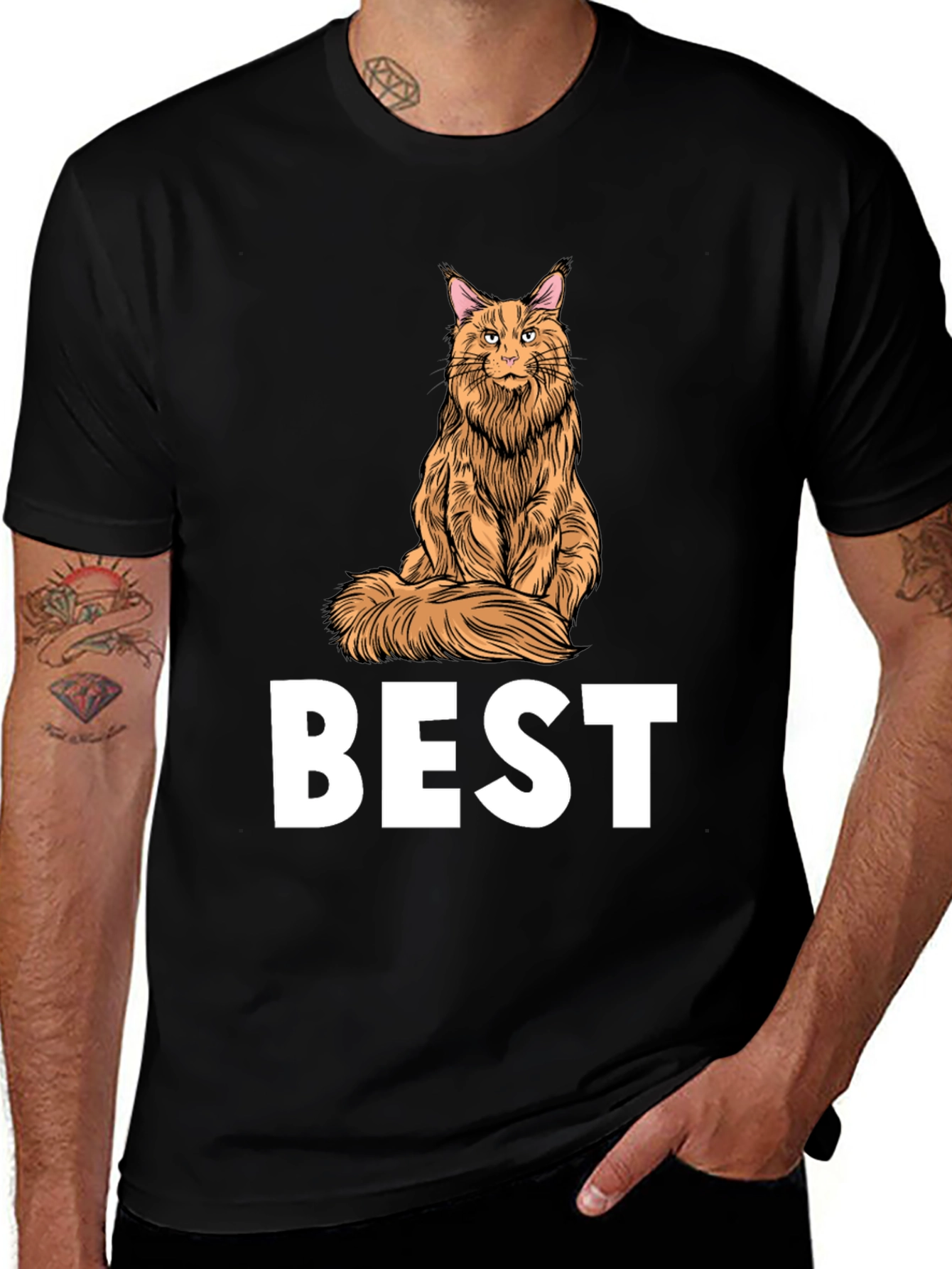 Variant 6 of Best Cat Maine Coon T-Shirt Funny Gift Idea