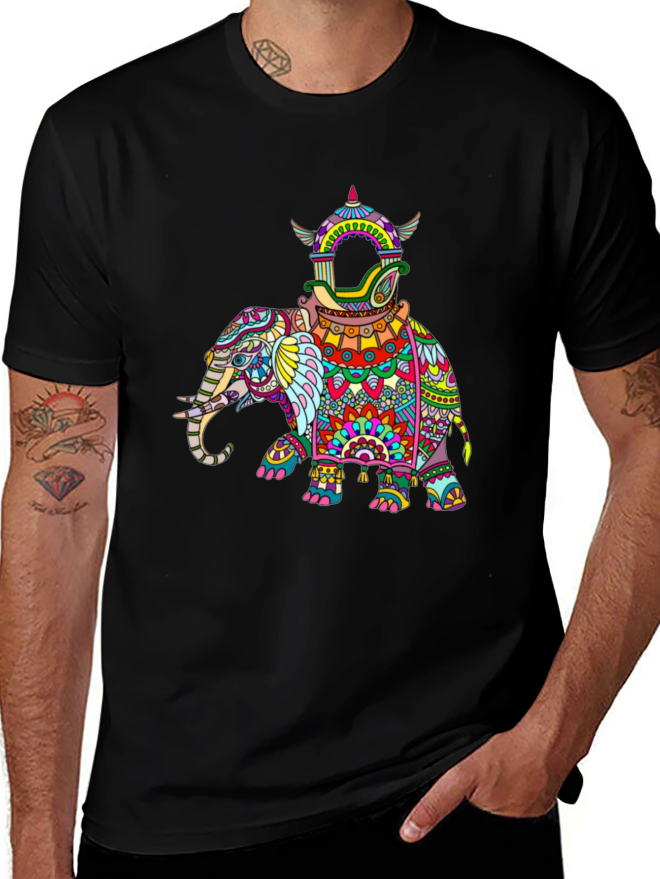 Variant 27 of Elephant Graphic Print Tee