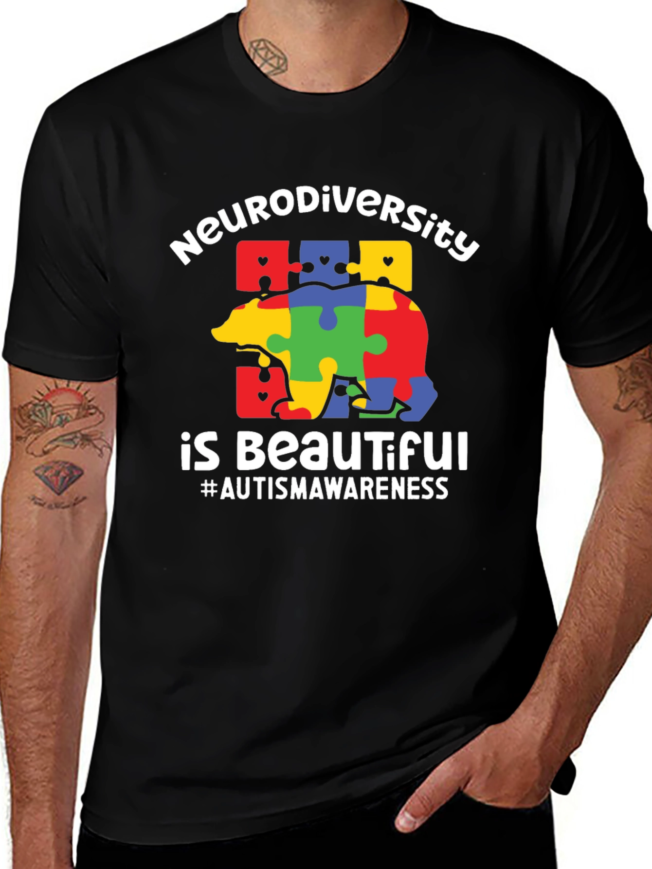 Neurodiversity Autism Awareness Graphic T-Shirt