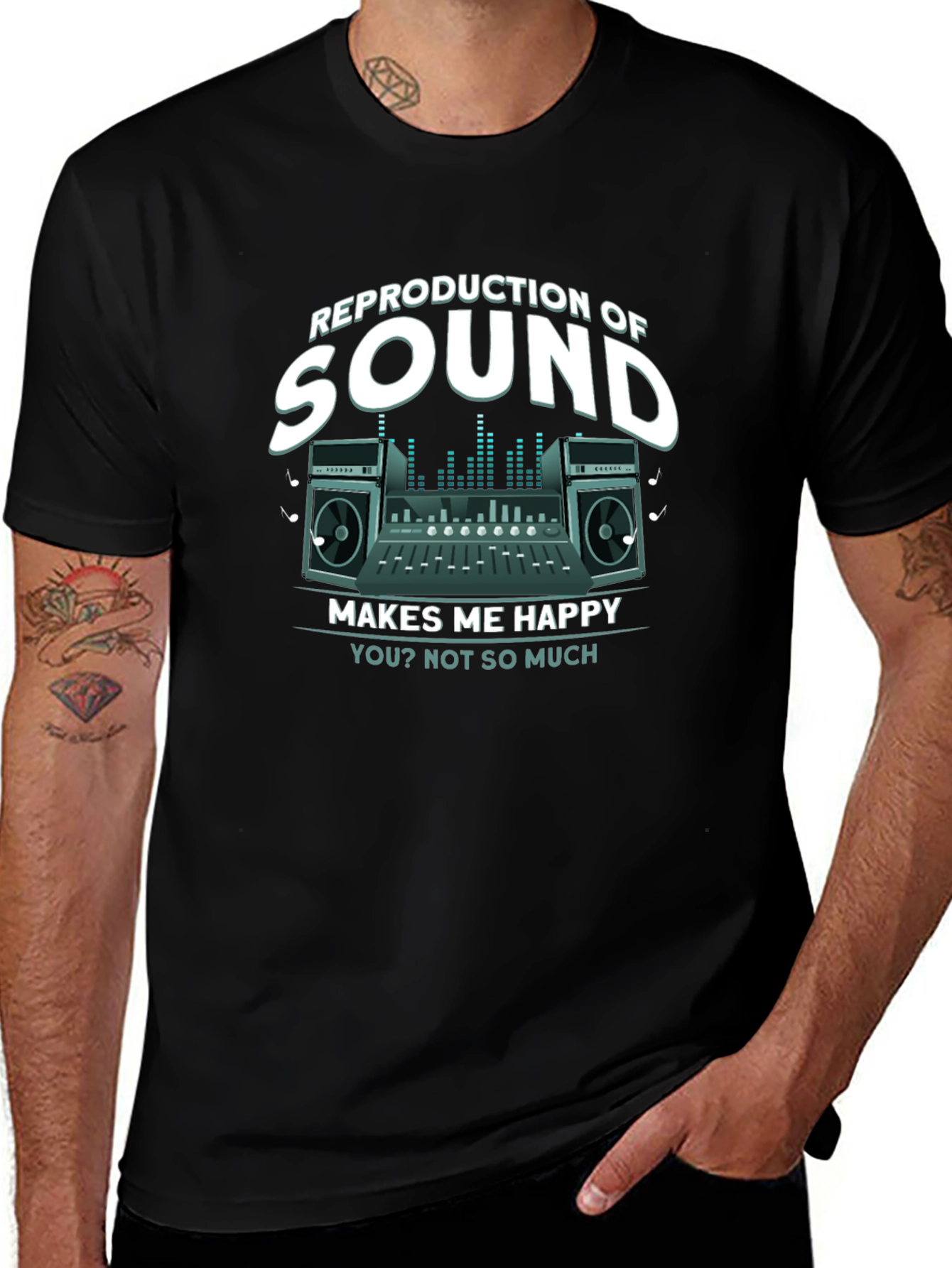 Variant 25 of Reproduction of Sound T-Shirt - Music Lover Gift