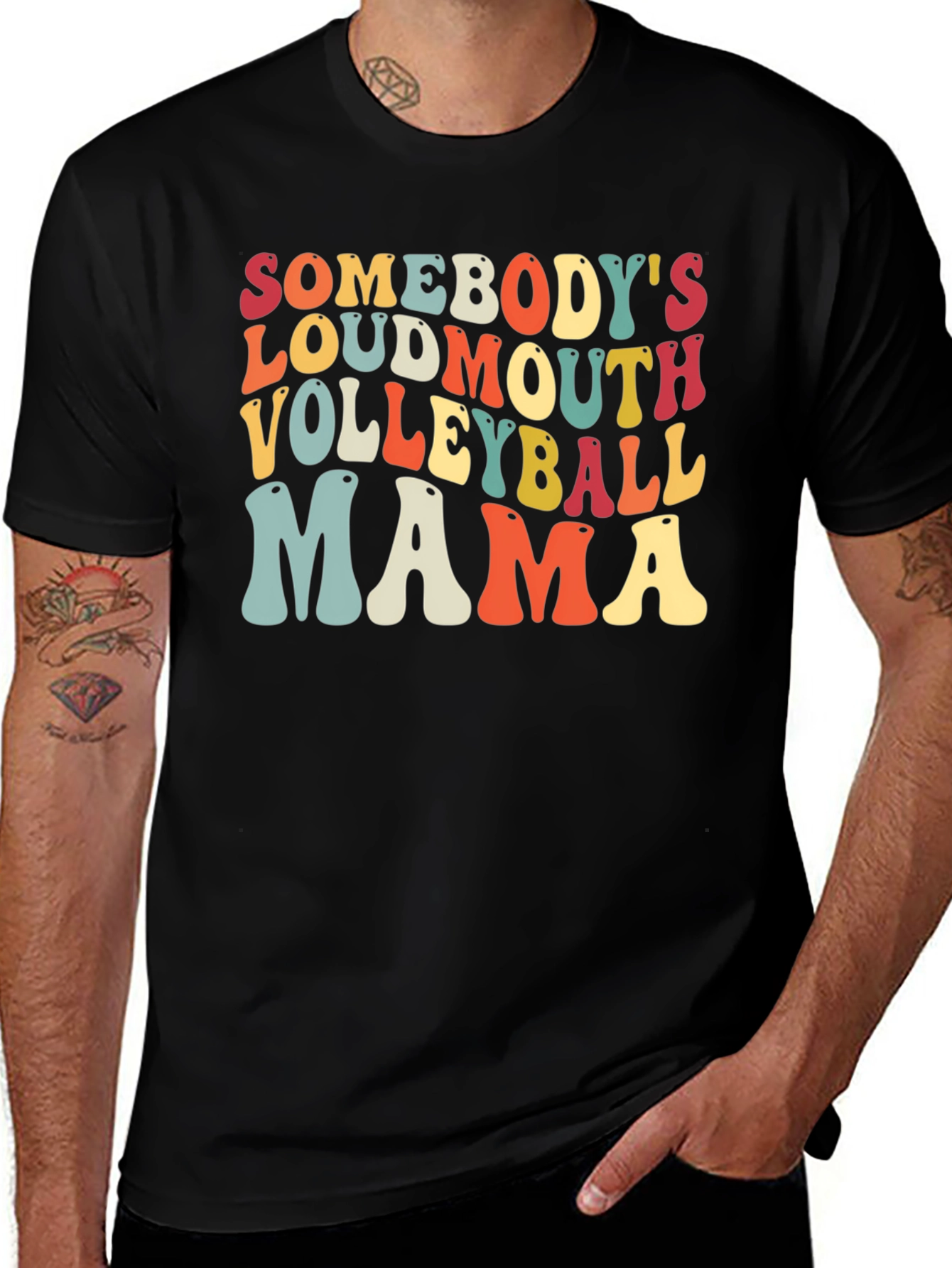 Variant 10 of Volleyball Mama Tee - Loud & Proud!