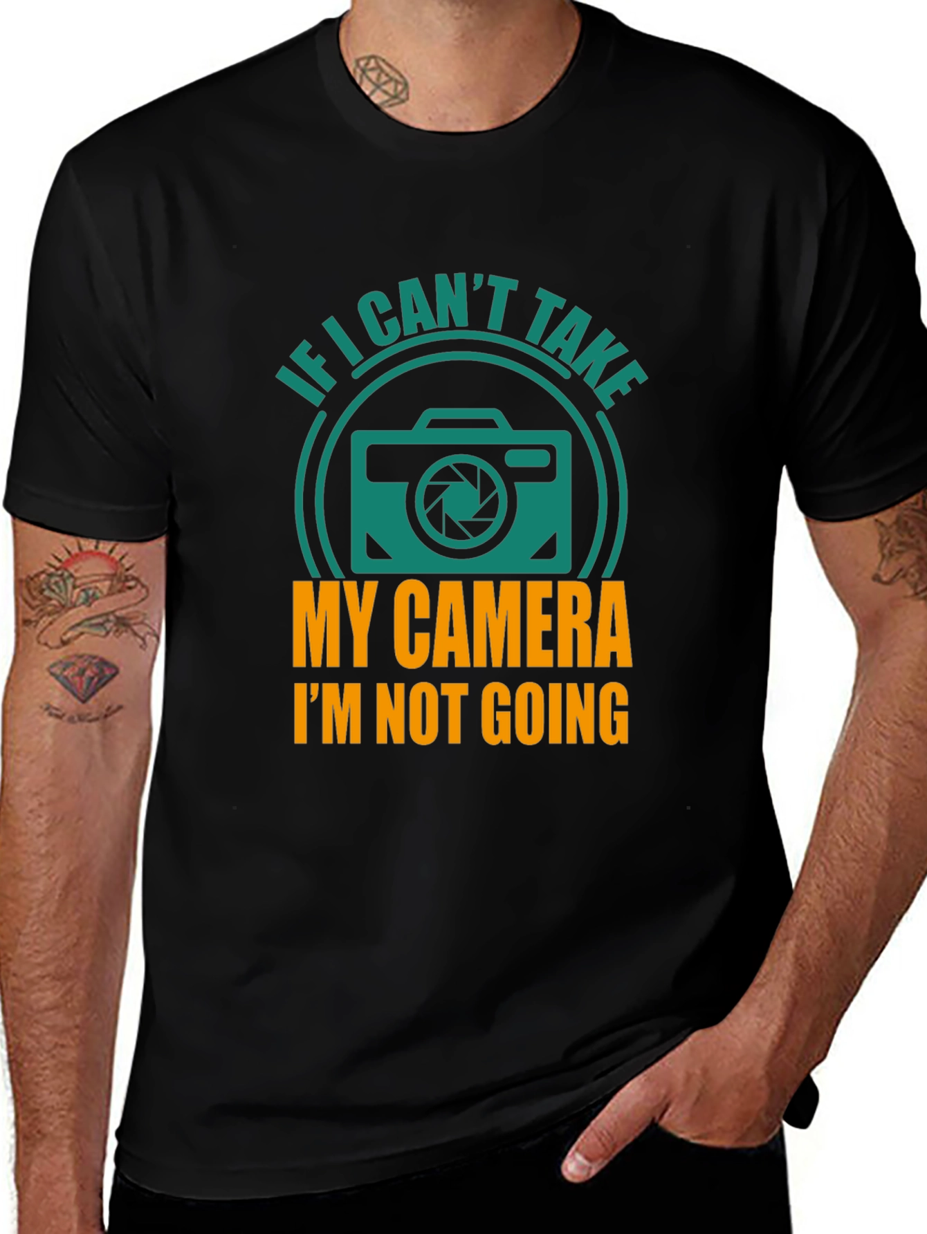 Variant 26 of Camera Lover T-Shirt - If I Can't Take My Camera