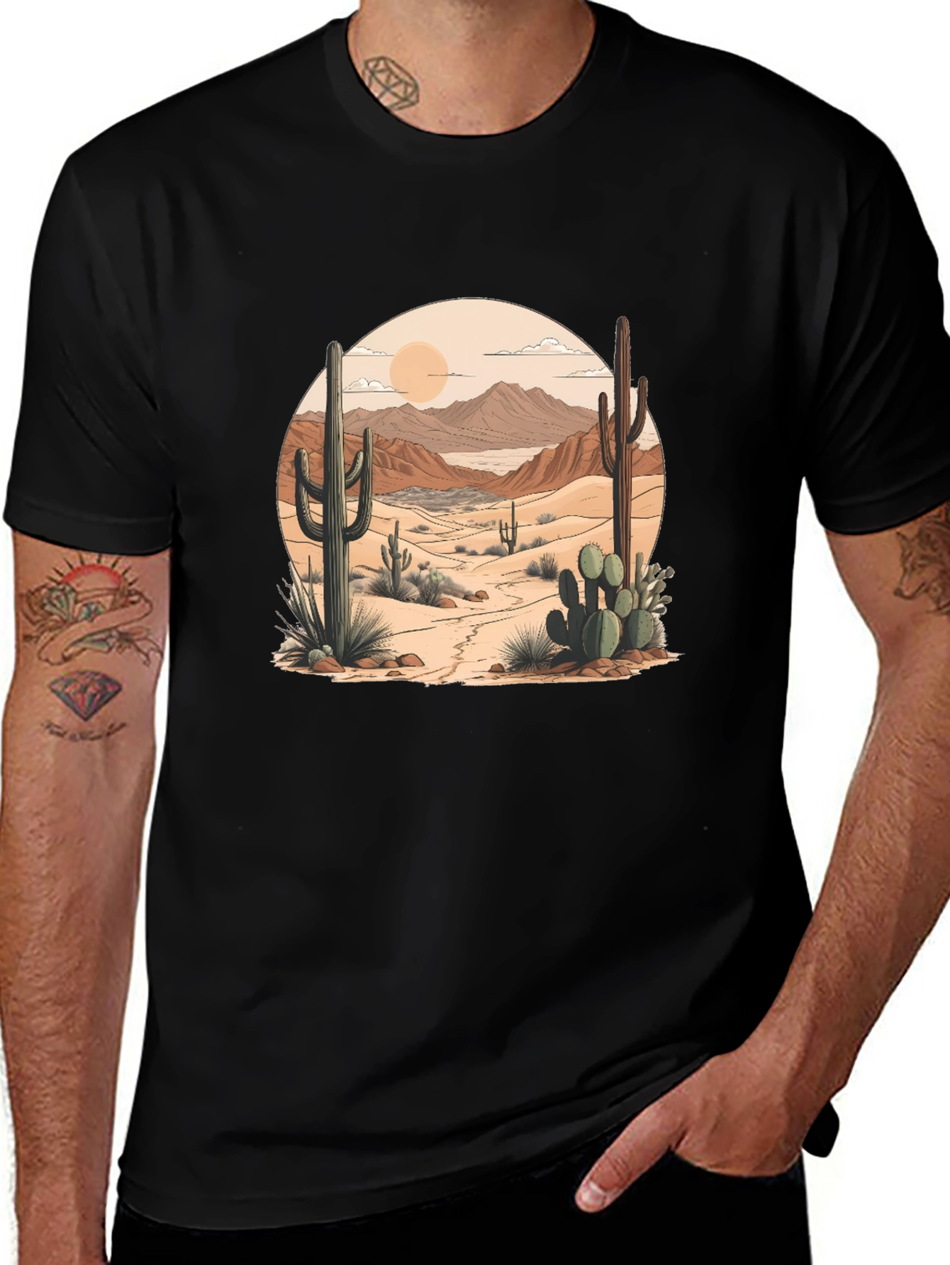 Variant 13 of Desert Scene Graphic Tee