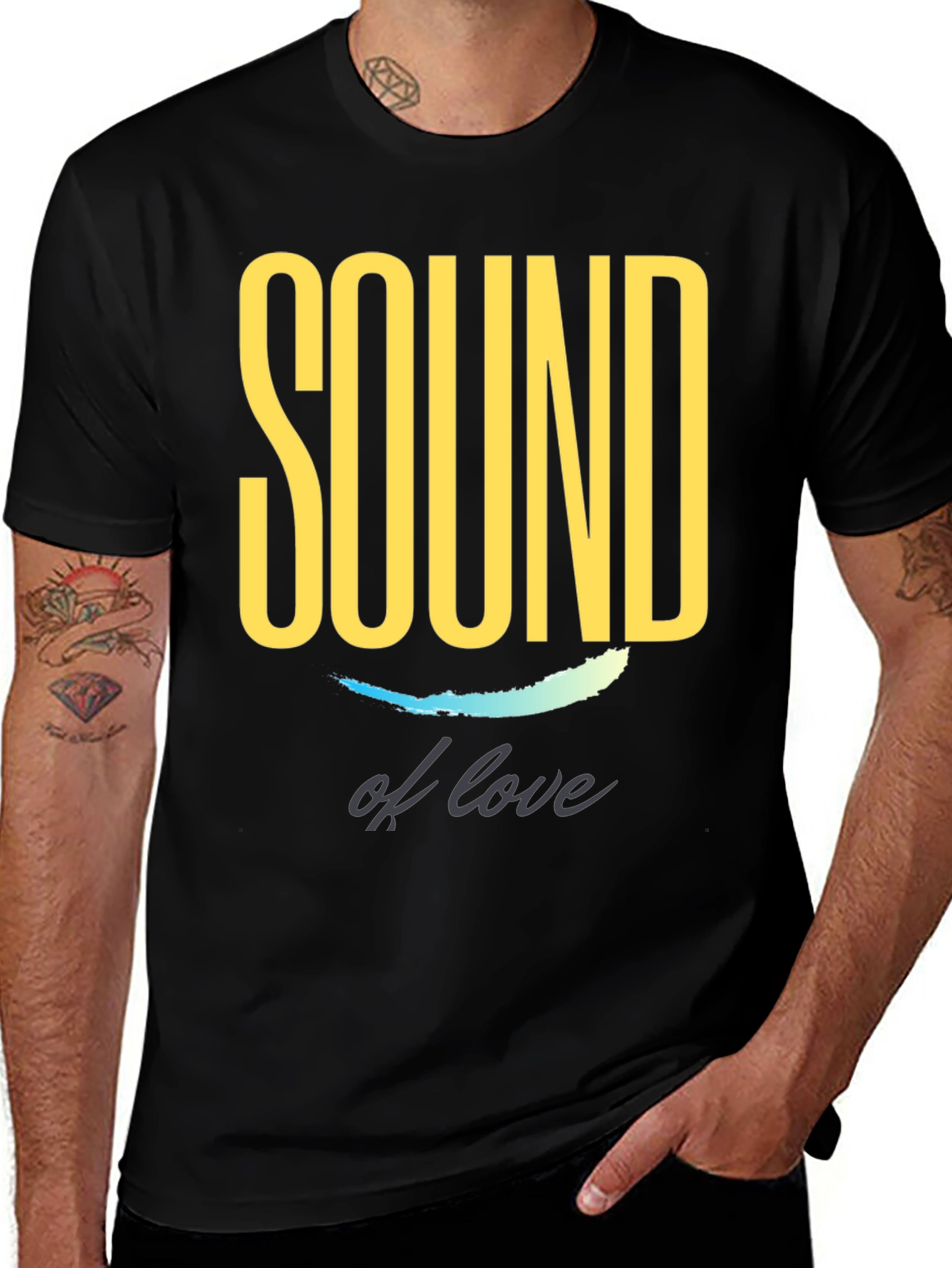 Variant 20 of Sound of Love Graphic Tee - Trendy Casual Wear