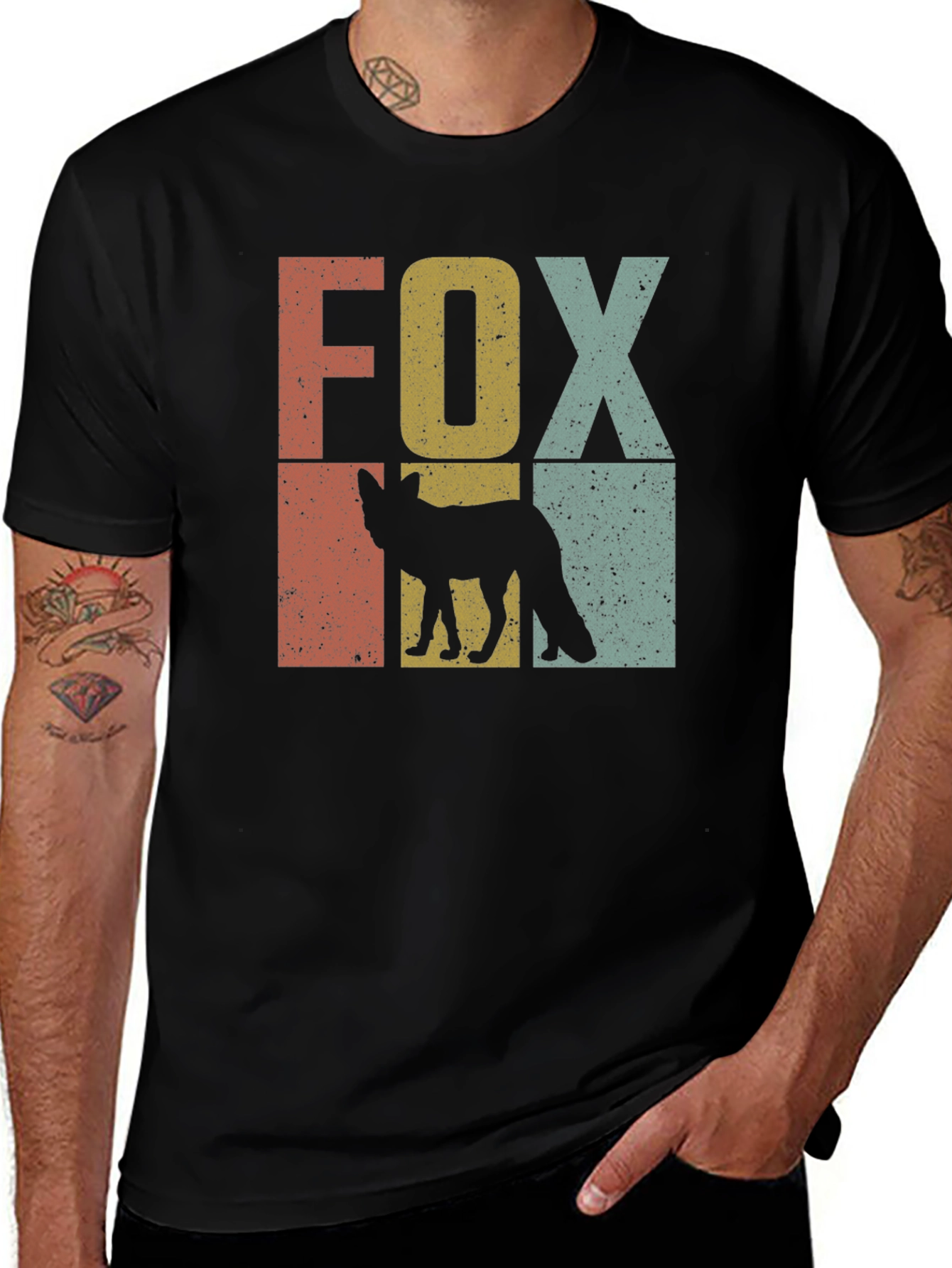 Variant 15 of Retro Fox Graphic Tee - Vintage Style T-Shirt