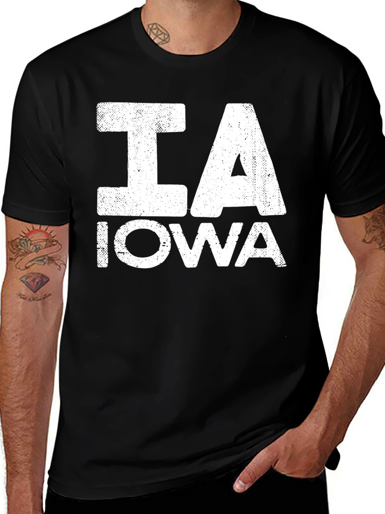 Iowa State T-Shirt - IA College Tee - Distressed Print
