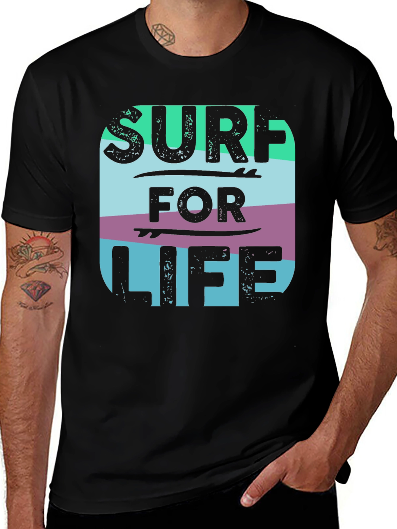 Variant 30 of Surf For Life Graphic Tee