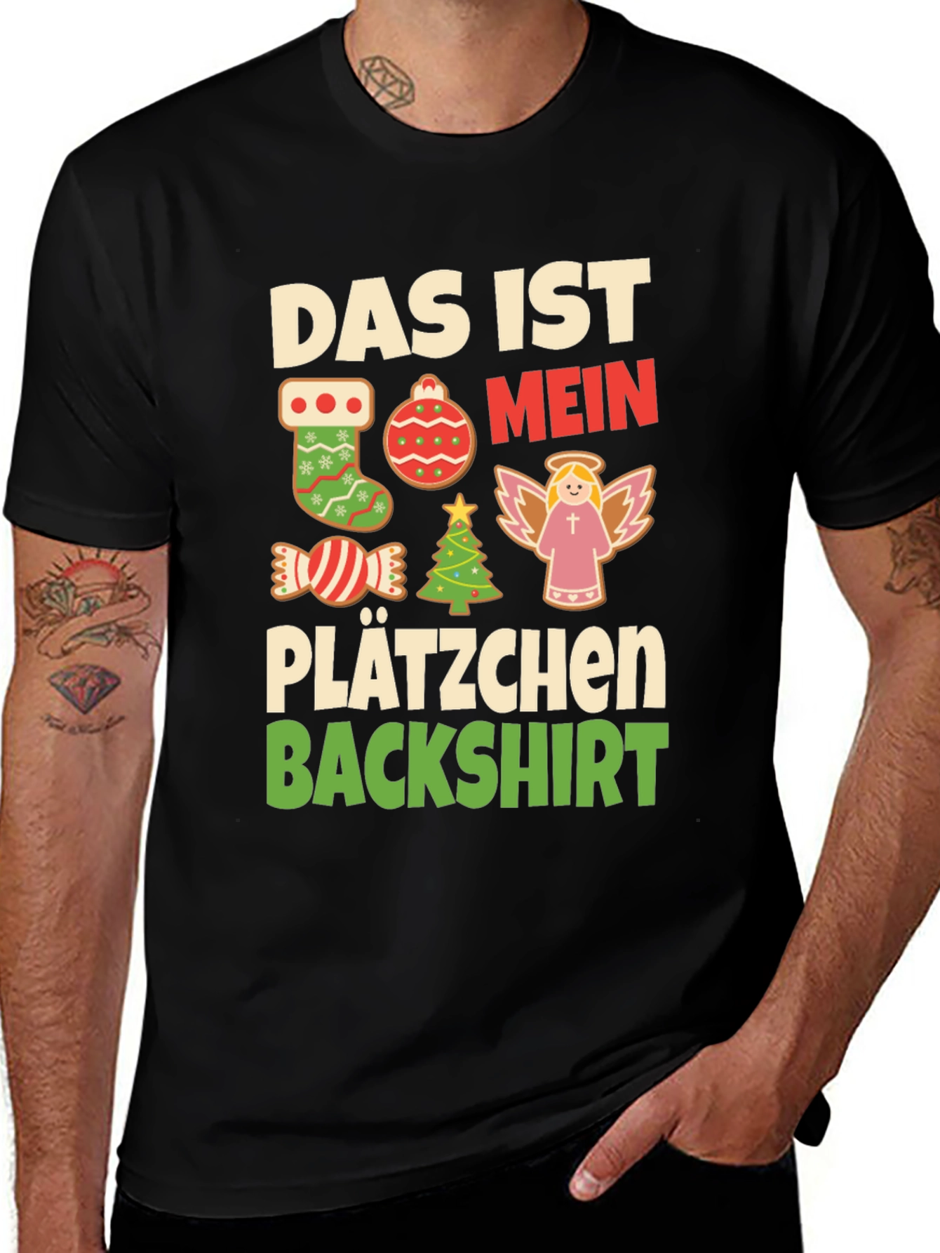 Christmas Cookies T-Shirt - Das Ist Mein Plätzchen Backshirt