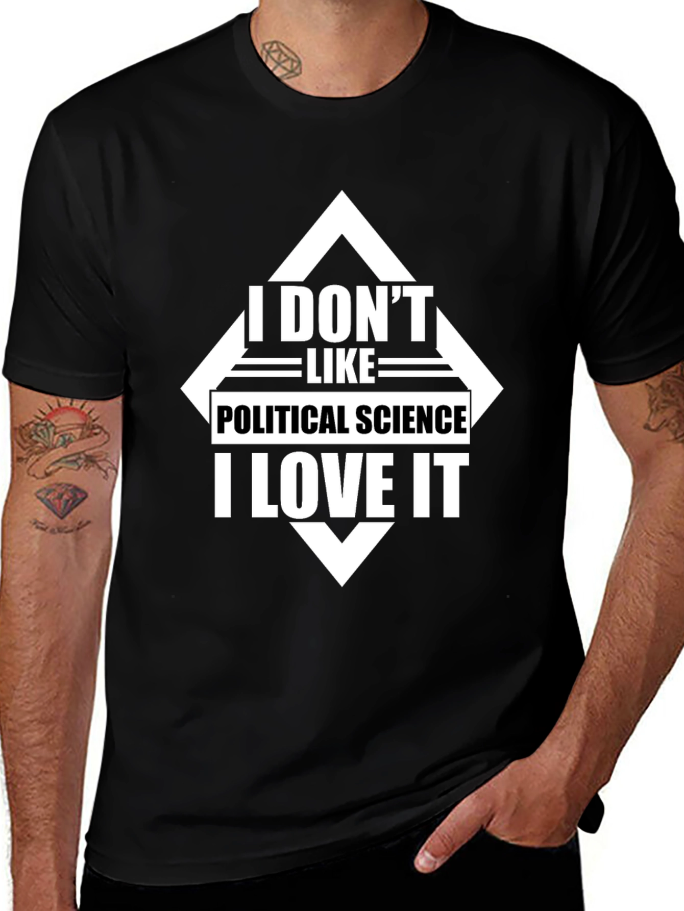 I Love Political Science Graphic T-Shirt