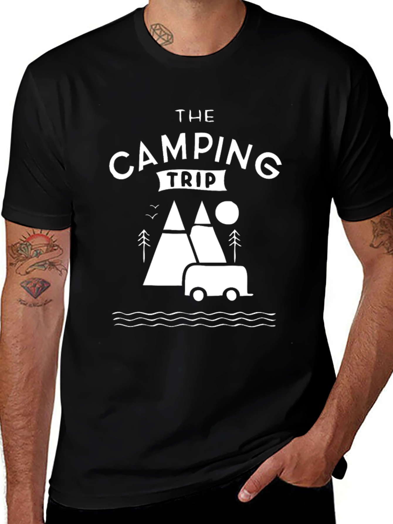 Variant 24 of Camping Trip Graphic Tee - Adventure Awaits!
