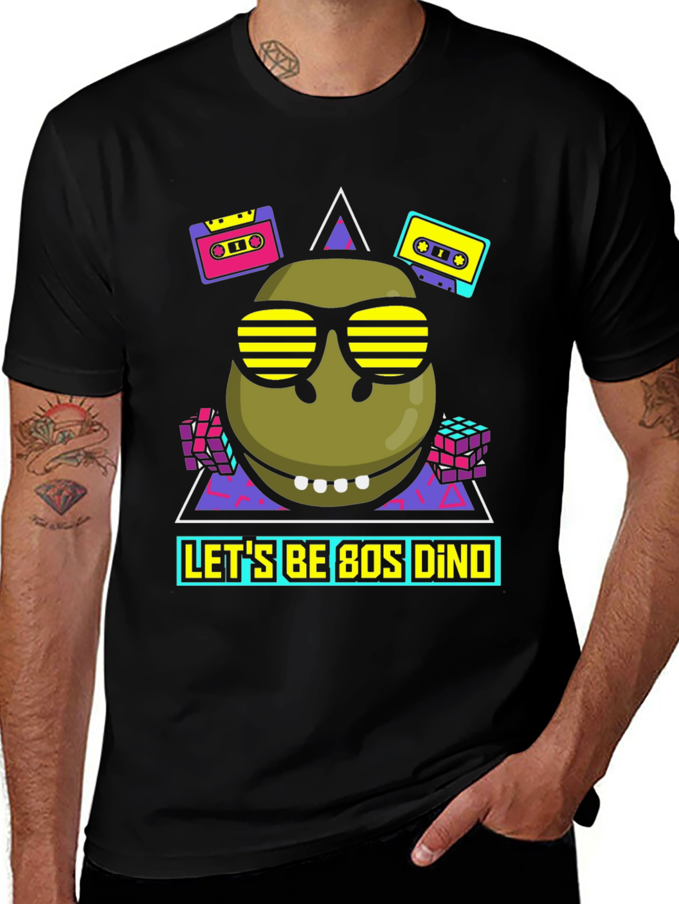 Variant 28 of Retro 80s Dino T-Shirt