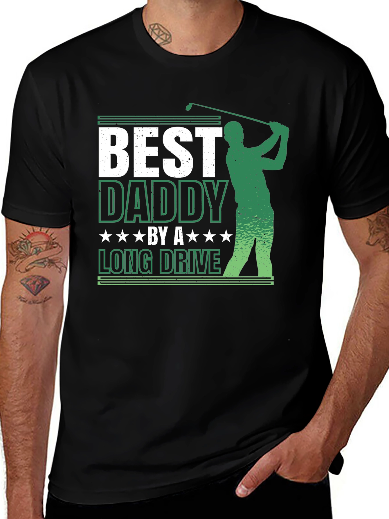 Variant 12 of Best Daddy Golf T-Shirt - Perfect Father's Day Gift!