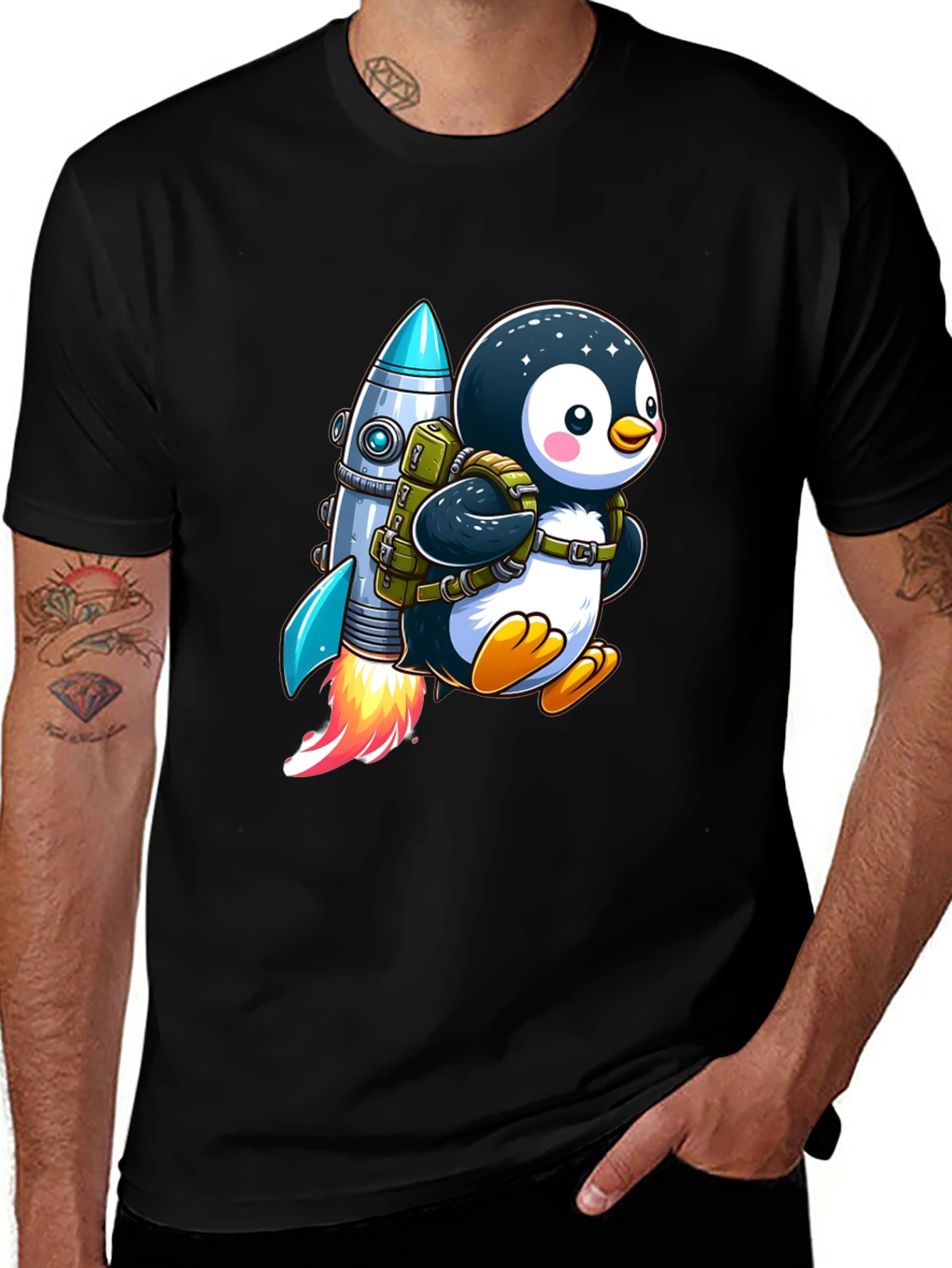 Variant 19 of Penguin Astronaut T-Shirt