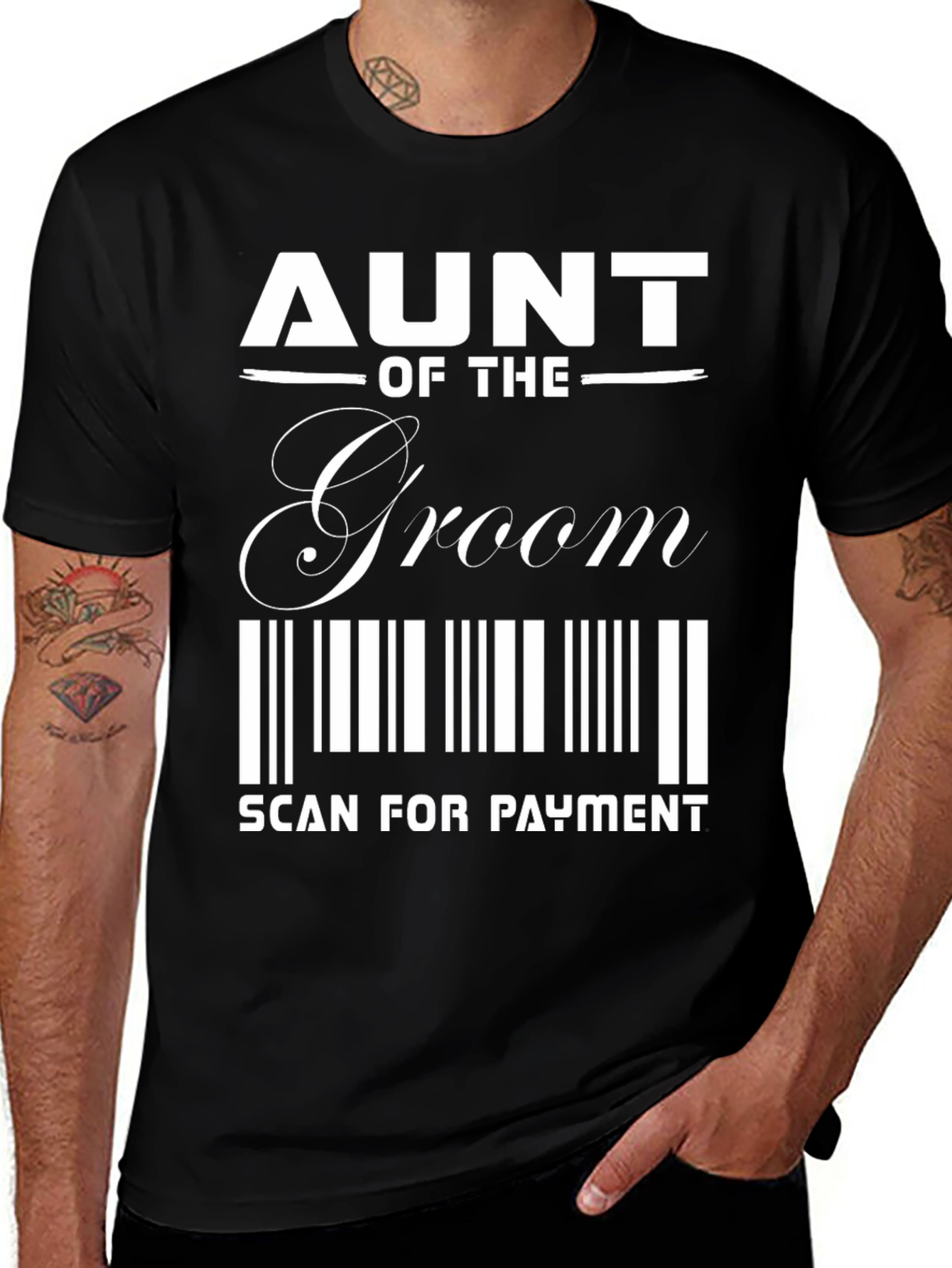 Variant 14 of Aunt of the Groom Scan for Payment T-Shirt