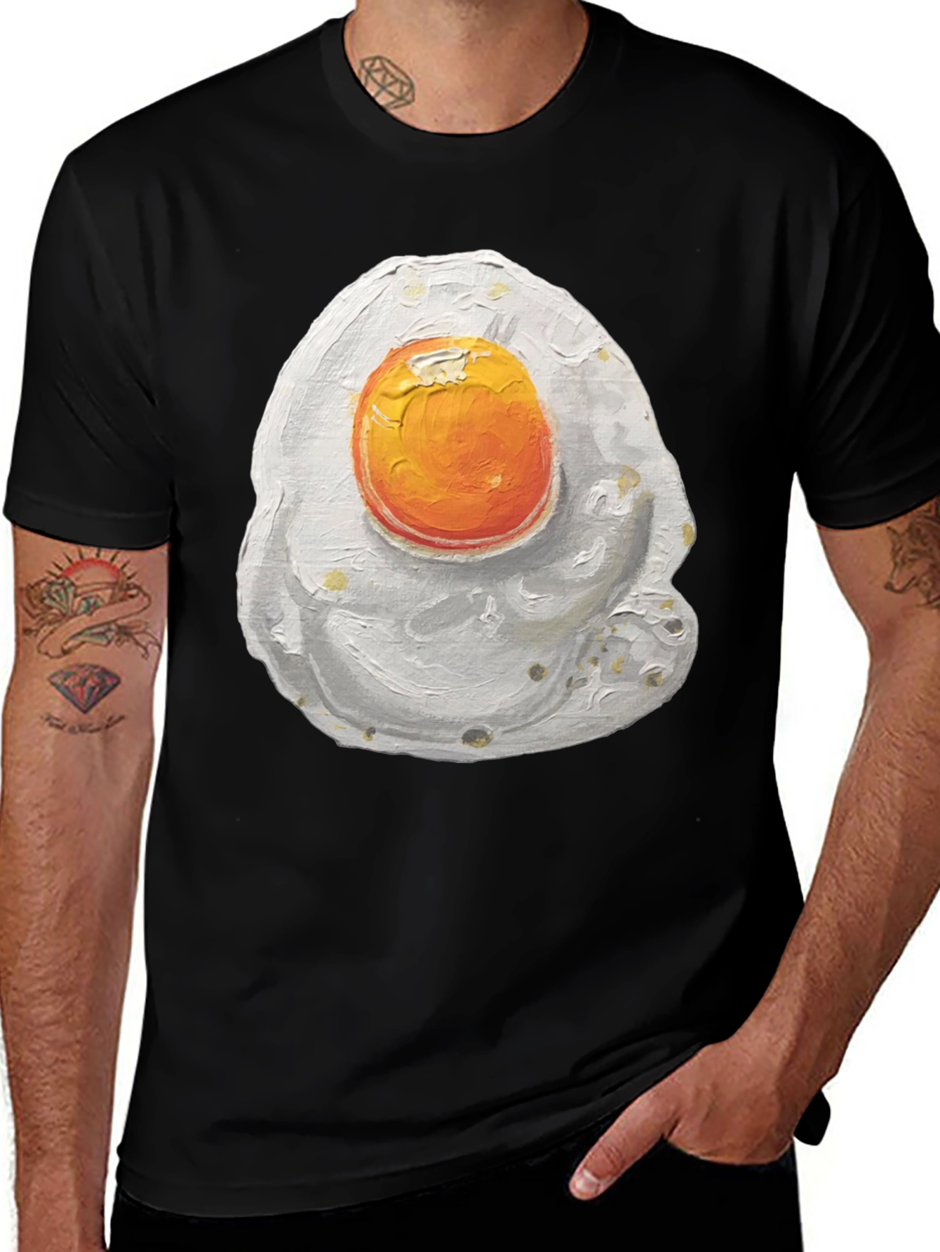 Variant 15 of Fried Egg Graphic Tee - Novelty Food Shirt