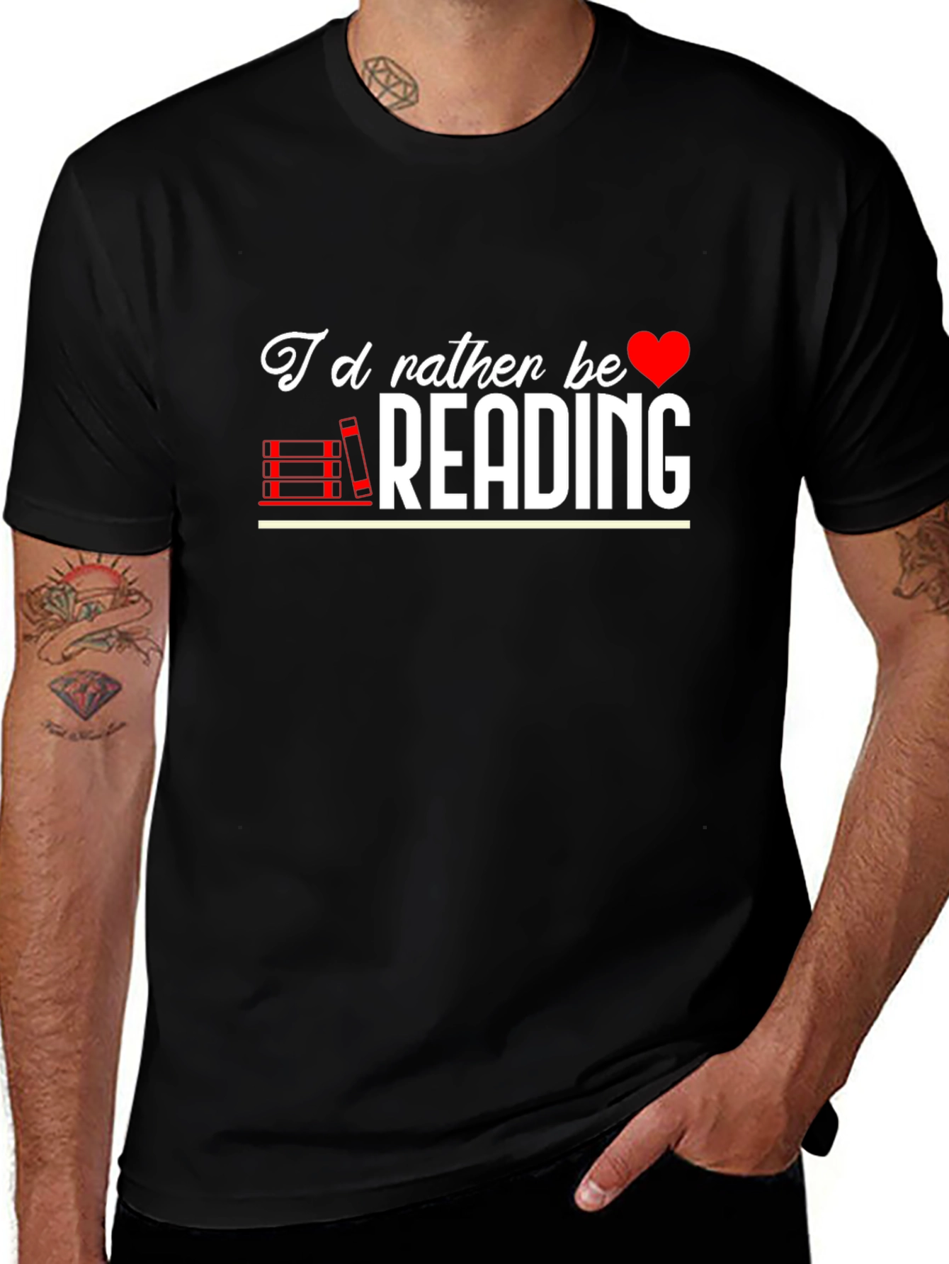 Variant 10 of I'd Rather Be Reading Graphic Tee