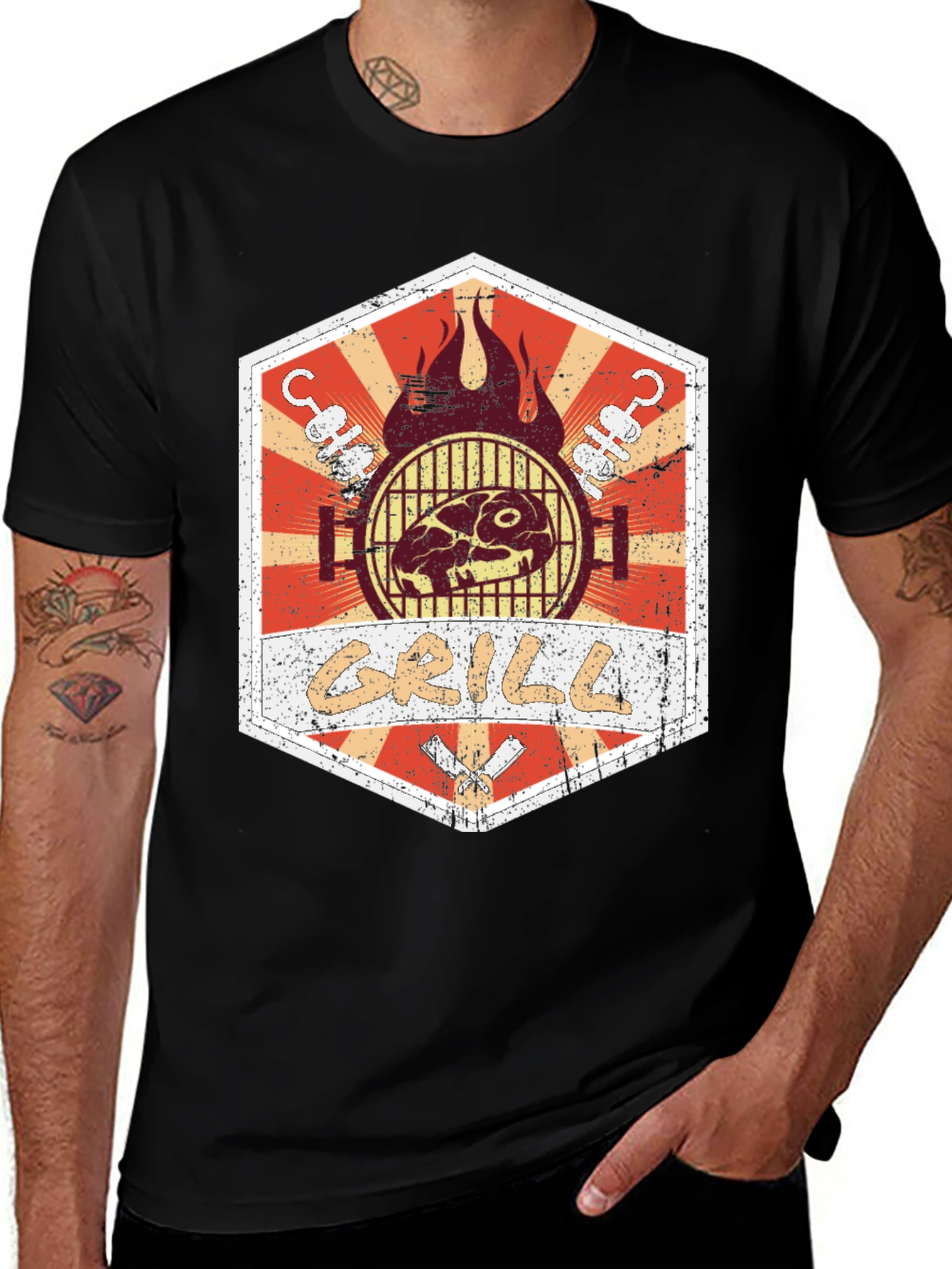 Variant 16 of Grill Master T-Shirt - BBQ Design Tee
