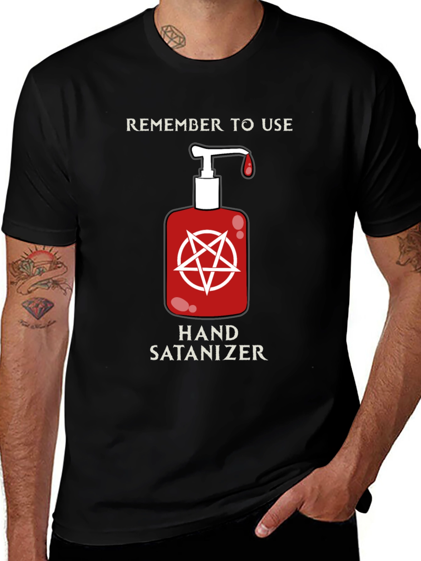 Variant 24 of Hand Satanizer T-Shirt