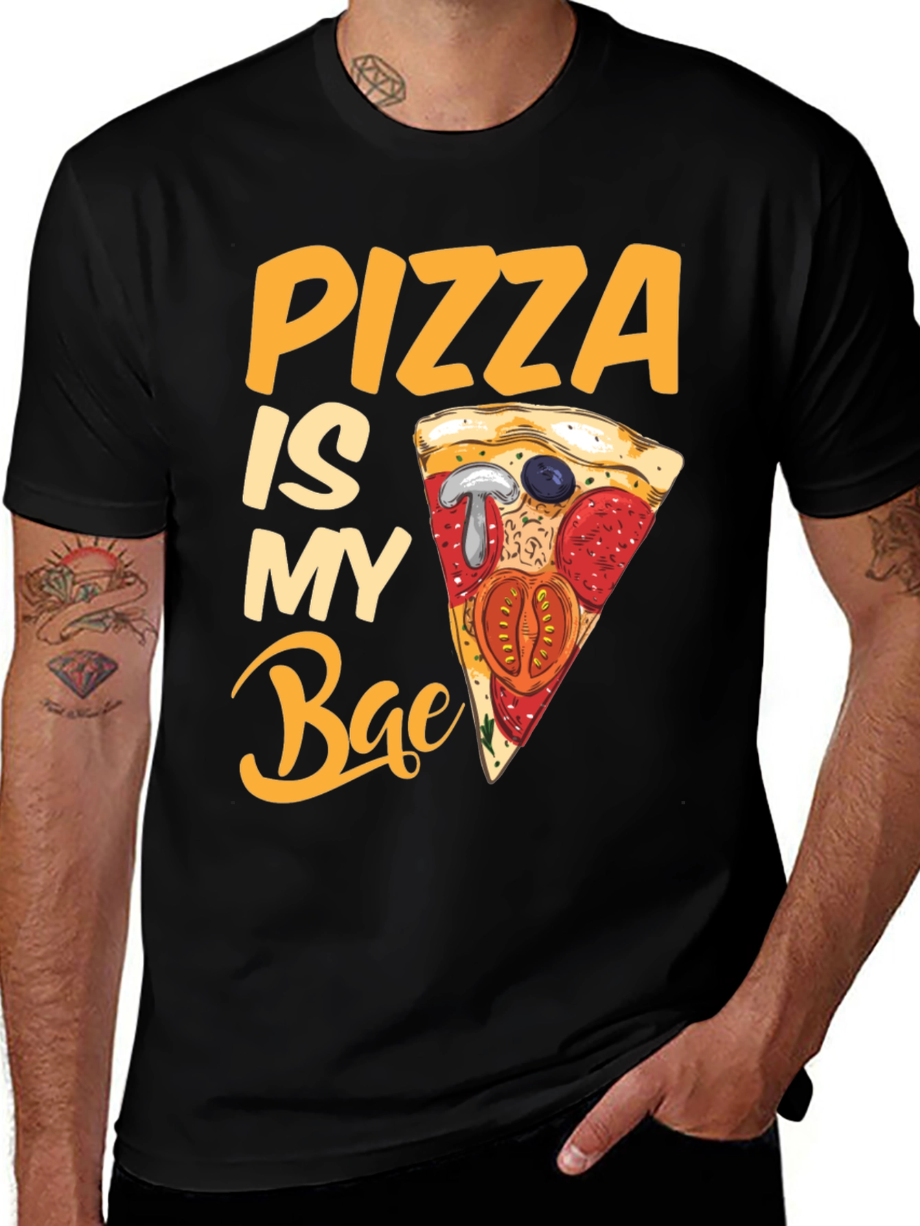 Variant 3 of Pizza Is My Bae - Funny Foodie T-Shirt