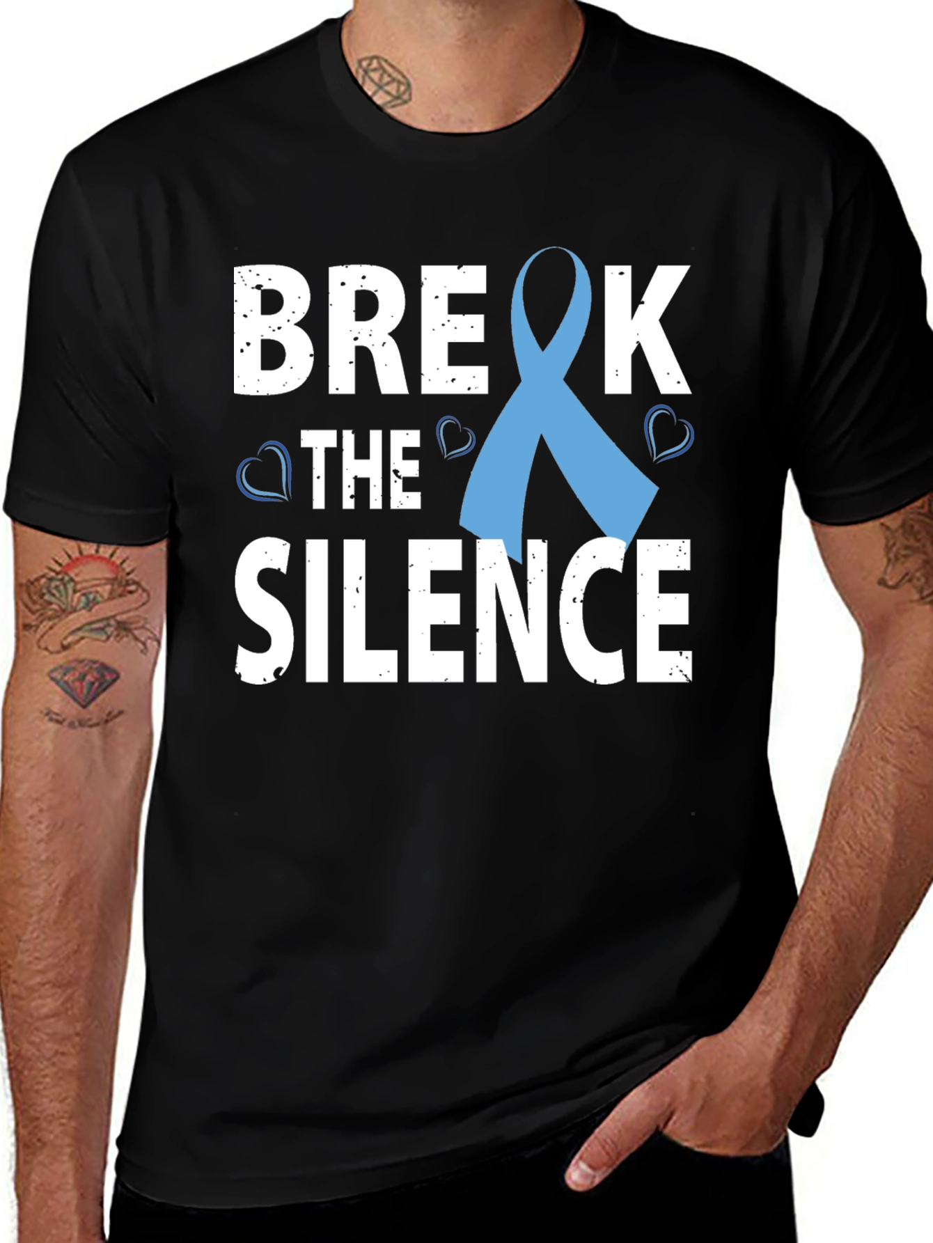 Variant 16 of Break The Silence T-Shirt Suicide Prevention Awareness