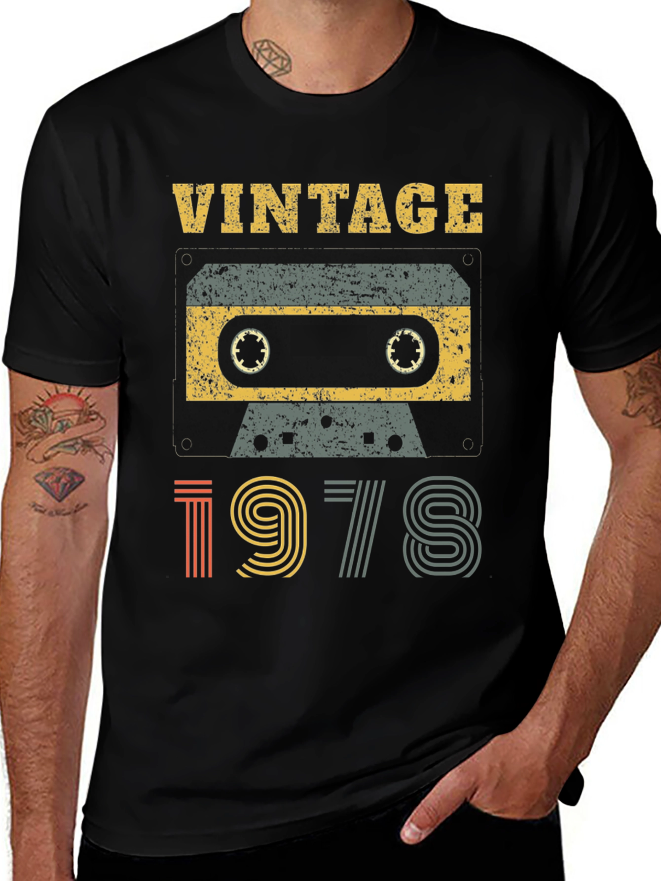 Variant 4 of Vintage 1978 Cassette Tape Graphic T-Shirt