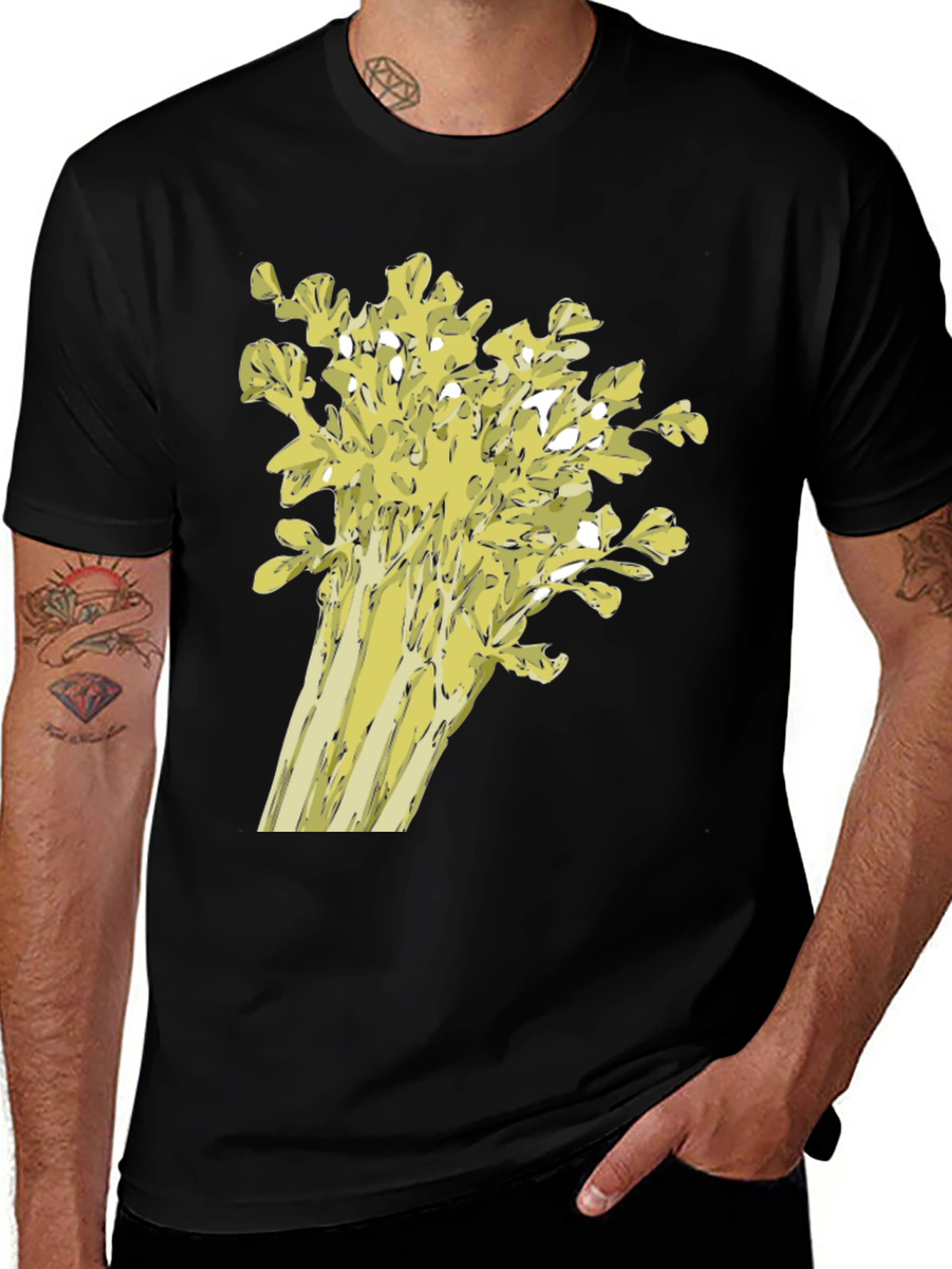 Variant 11 of Celery Graphic Tee - Quirky & Fun!
