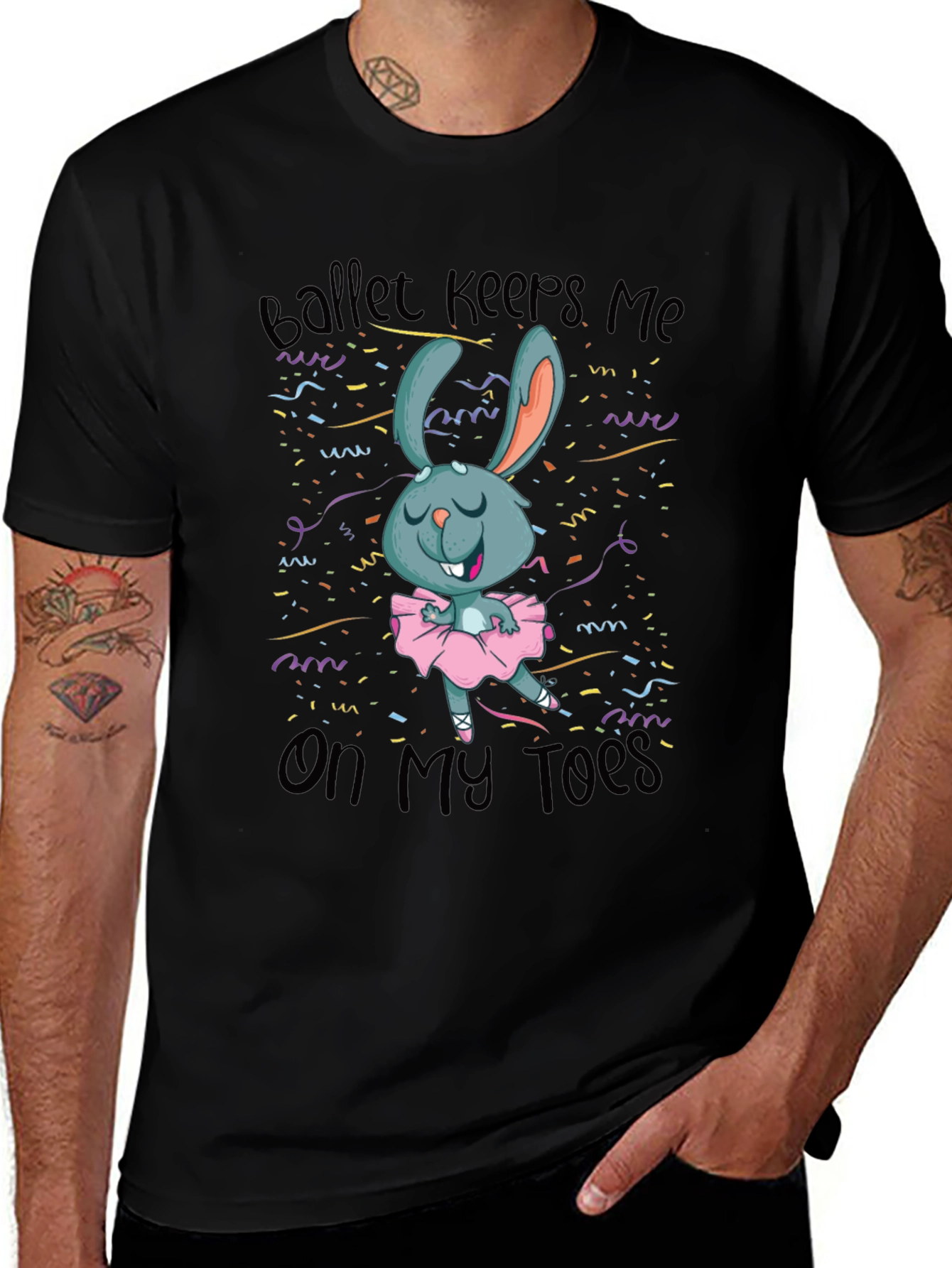 Variant 29 of Ballet Bunny T-Shirt - Dance Lover's Tee